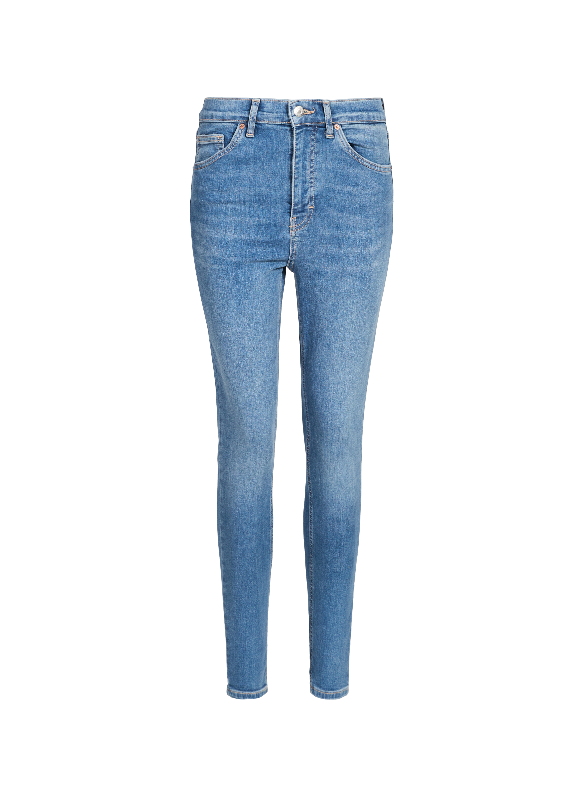 Cotton-blend slim-fit jeans TOPSHOP Blue