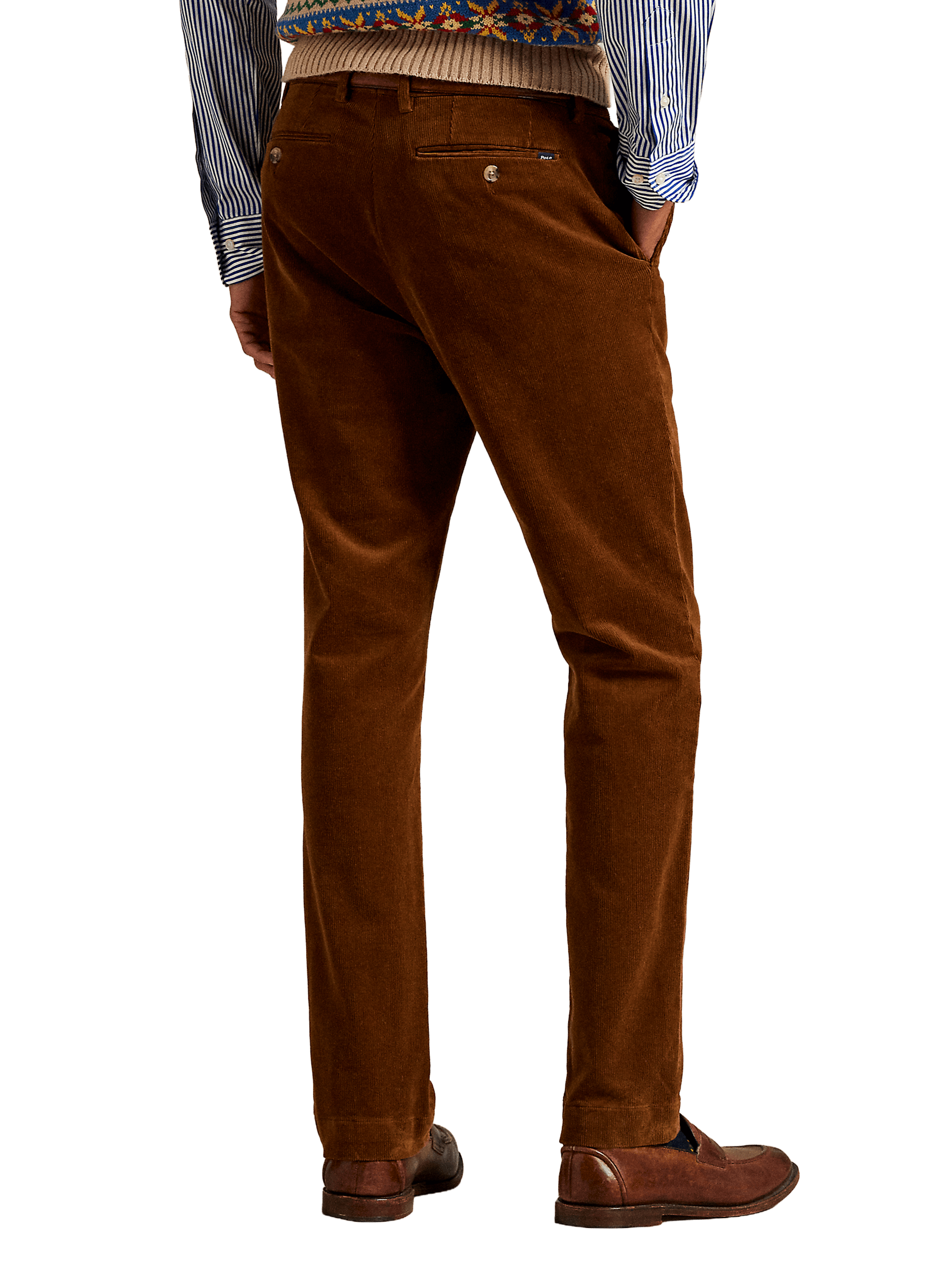 Pantalon en velours côtelé en coton mélangé POLO RALPH LAUREN Beige