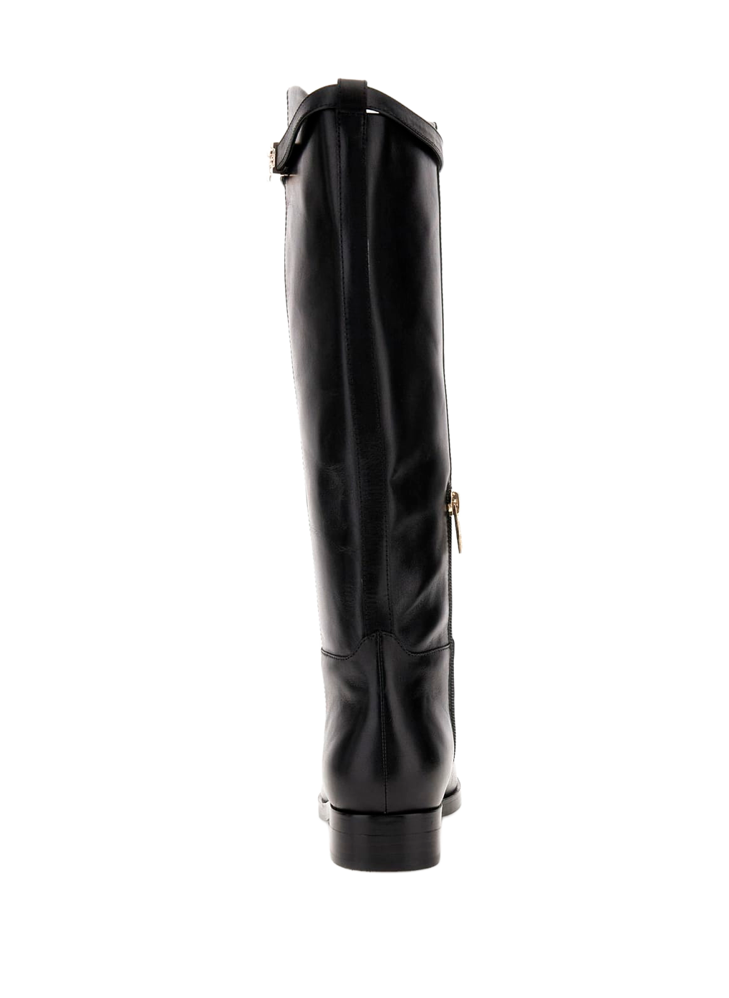 High leather cow boots GUESS Black