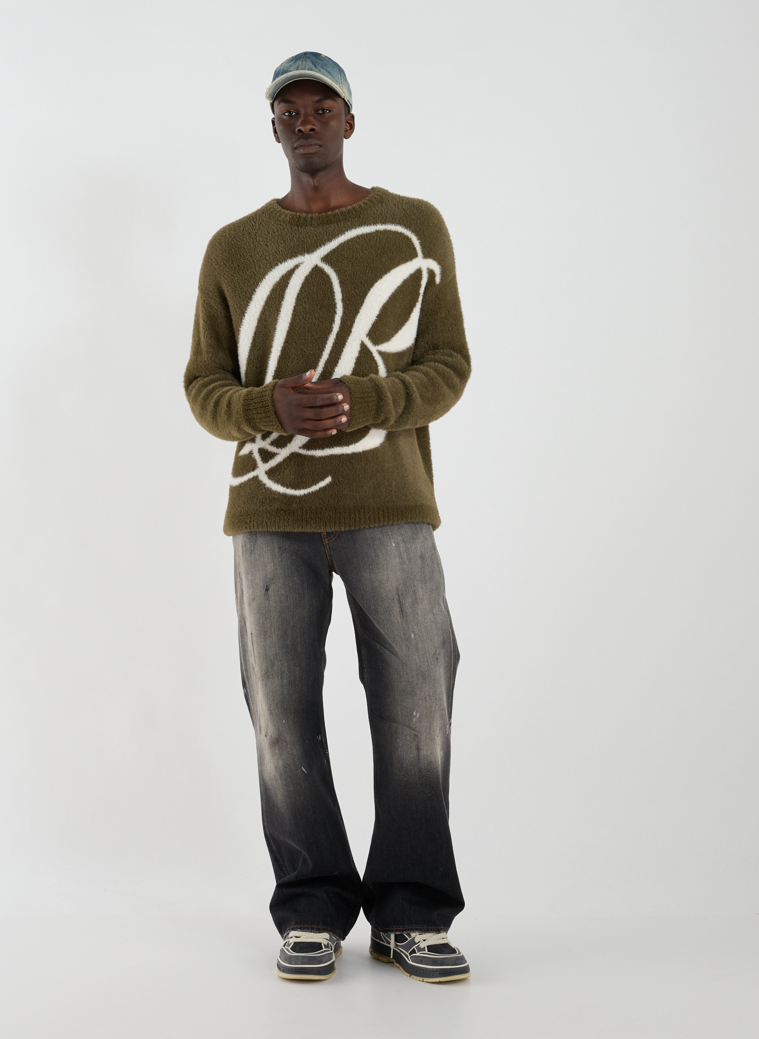 Loose-fit jumper ONLY THE BLIND Green