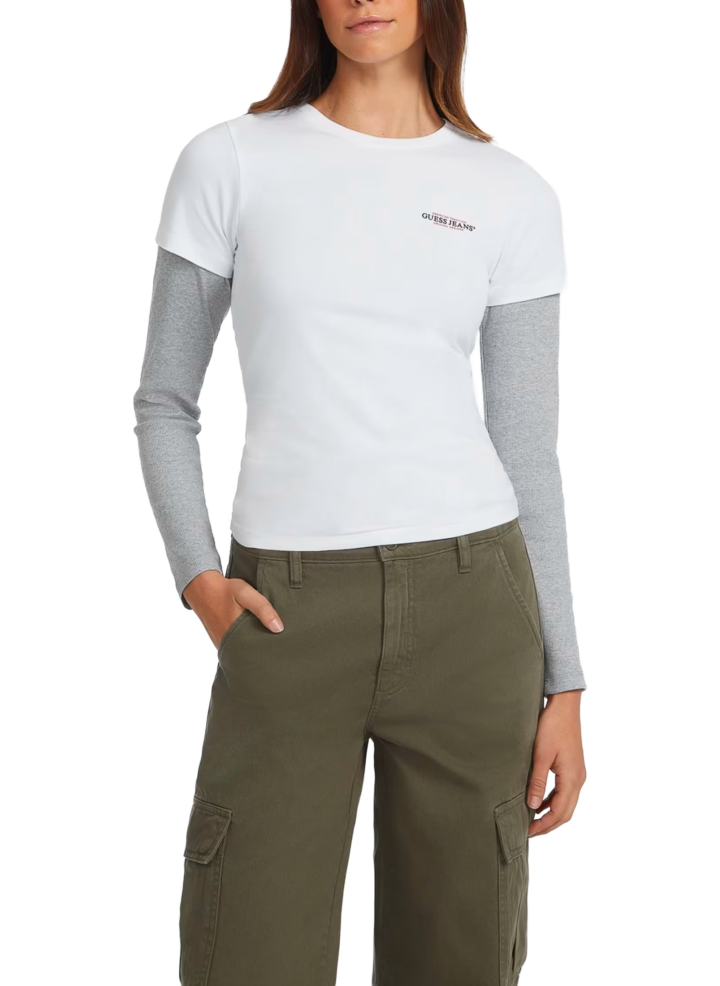 GUESS T-shirt en coton  Blanc