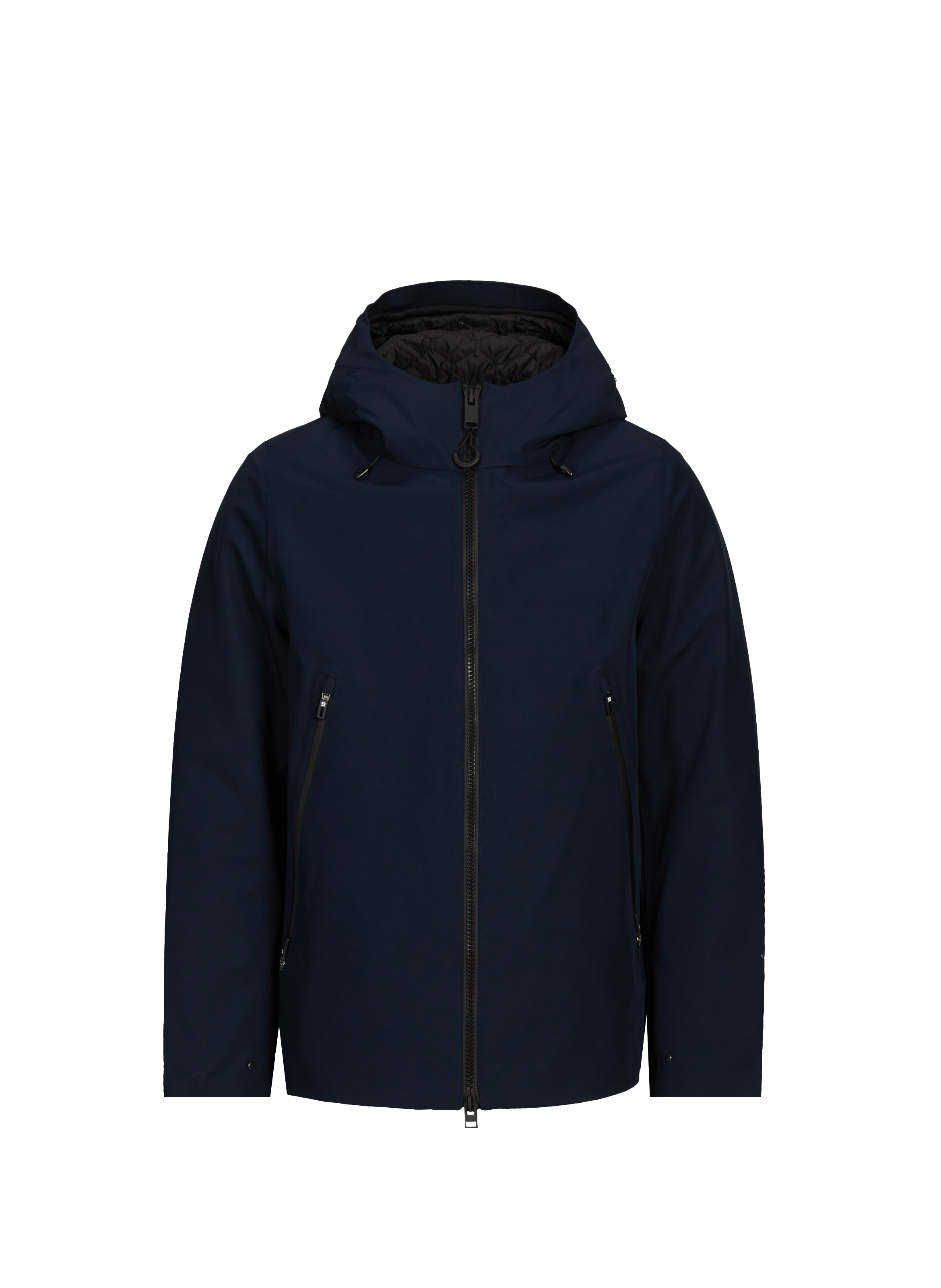 KRAKATAU Parka droite mi-longue à capuche Blue