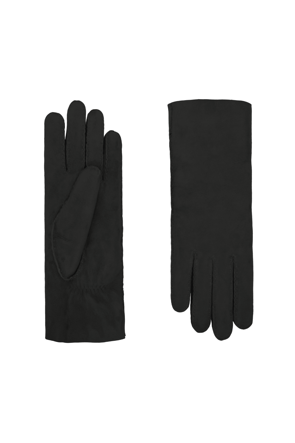 Gants denise femme cuir double face AGNELLE Noir