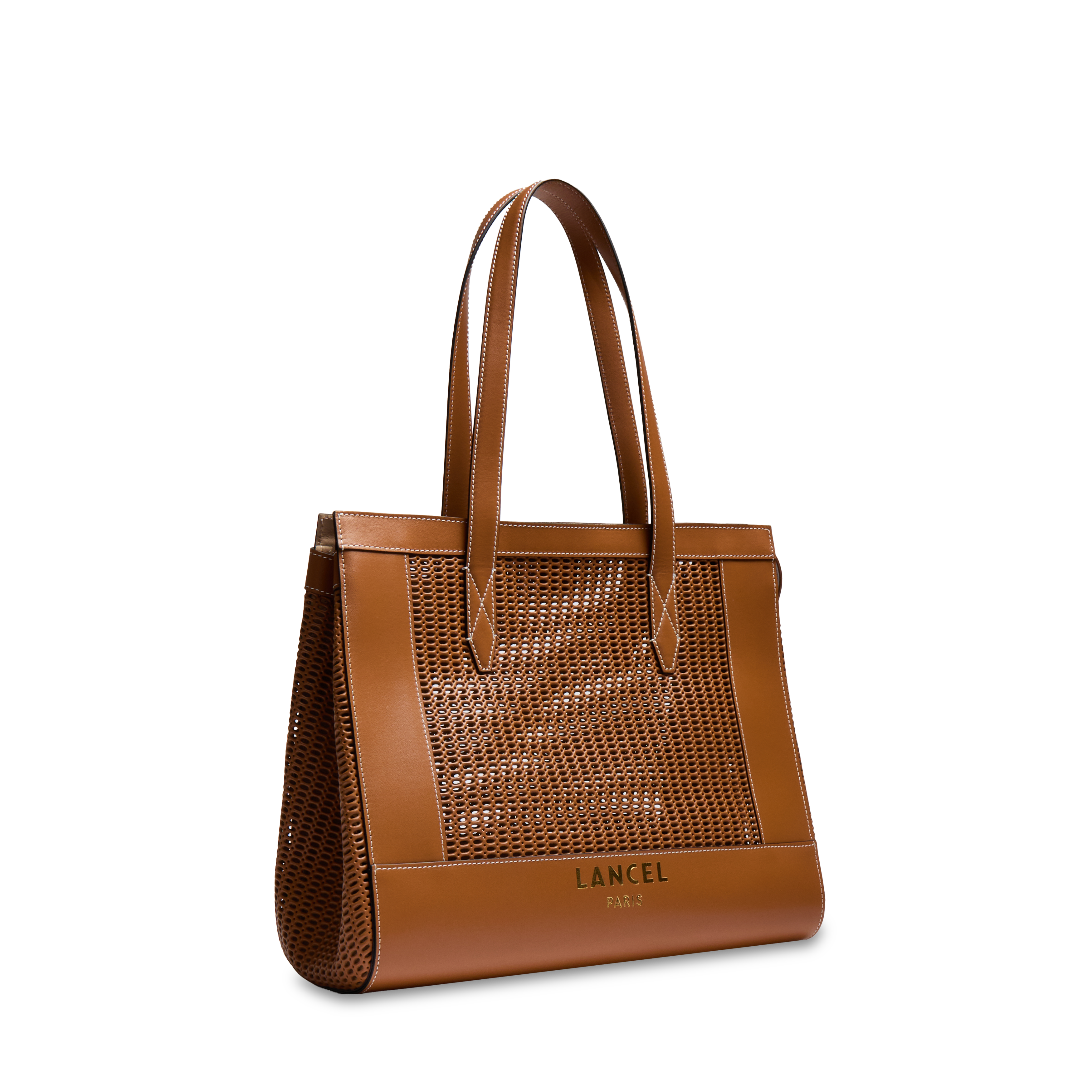 Tote zipped bag jour large by lancel in leather LANCEL Brown
