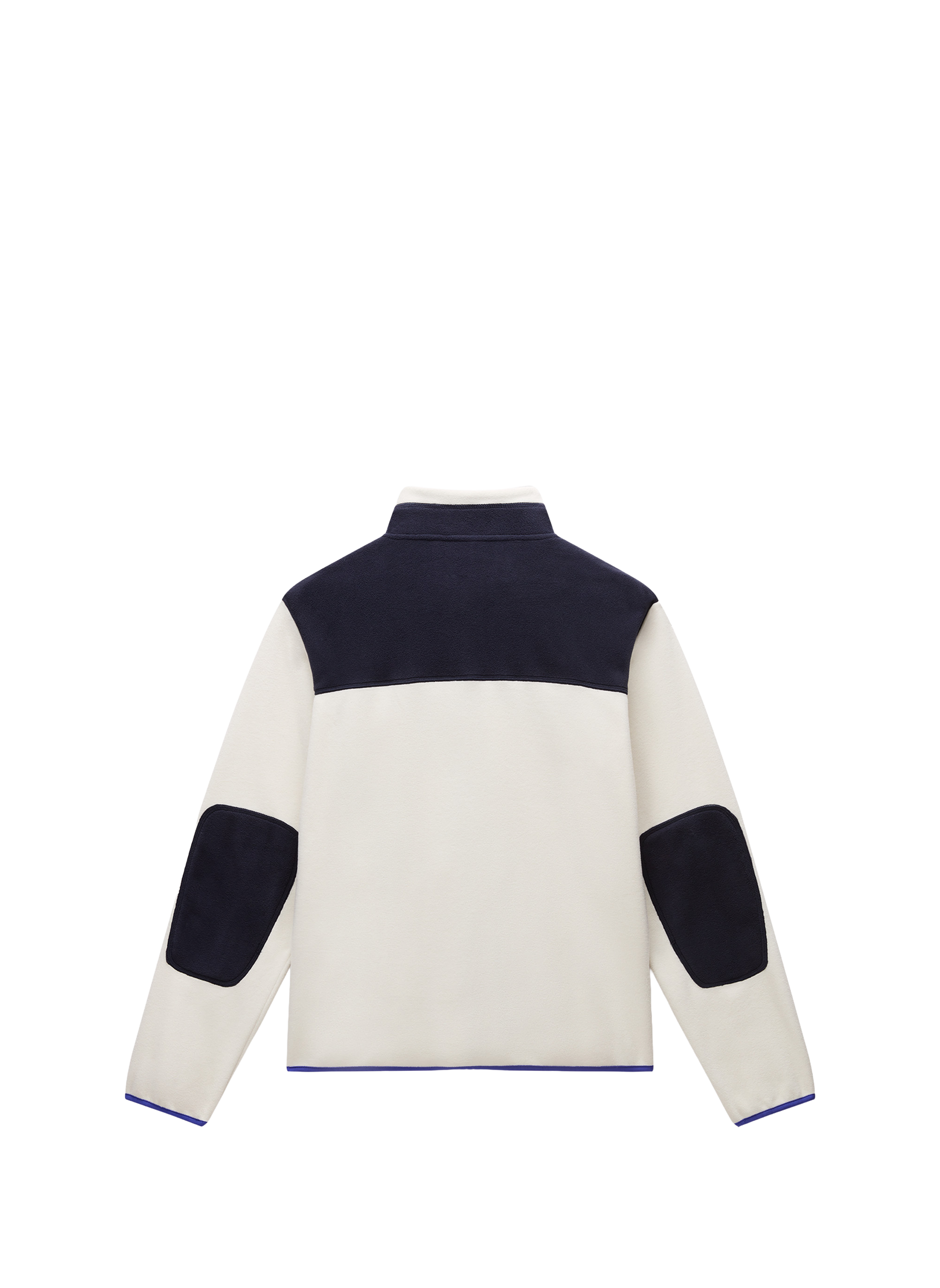 Straight fleece sweater with high collar in blended cotton NAPAPIJRI Beige