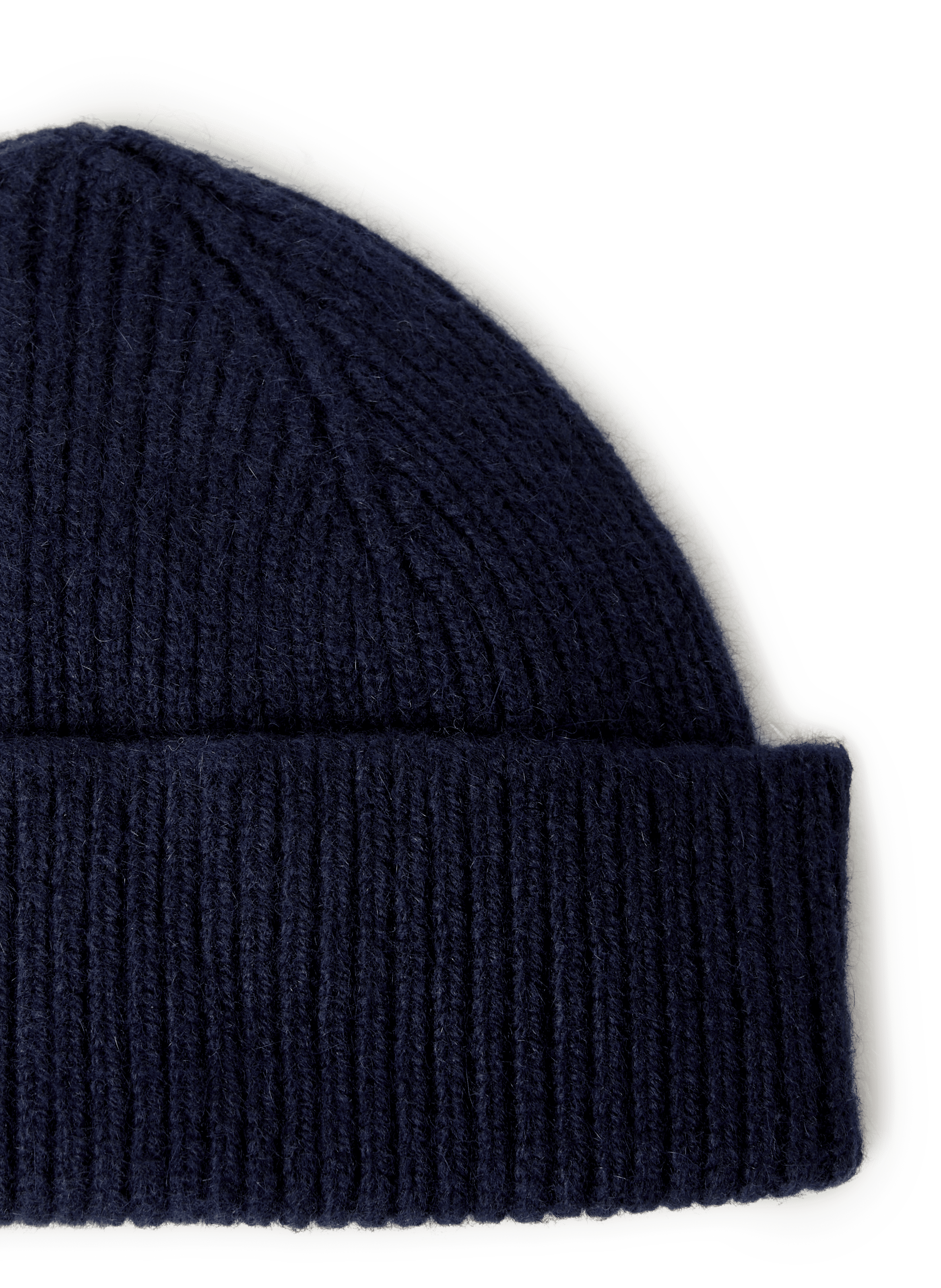 Beanie en laine et angora MACKIE Bleu