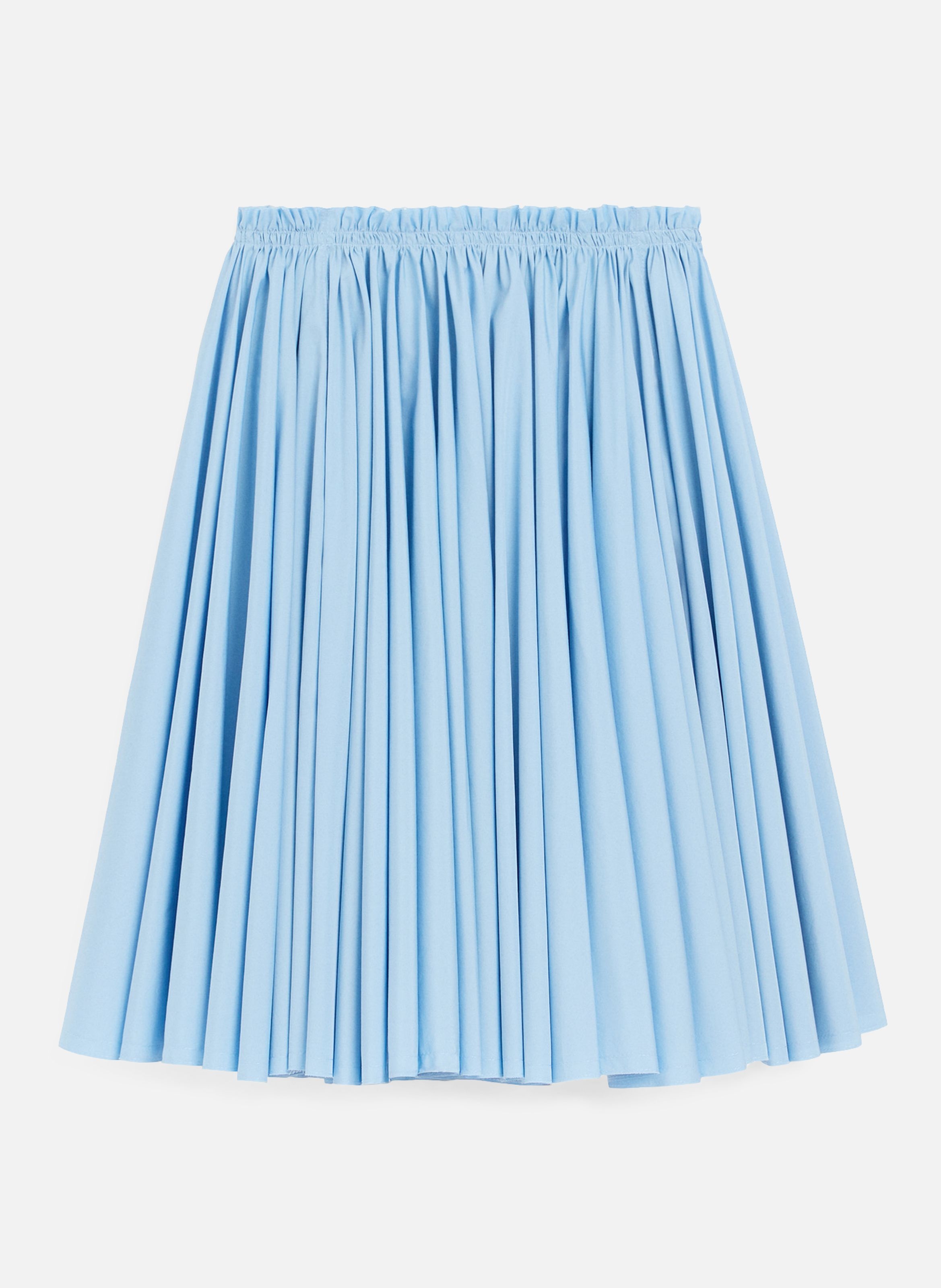 Jupe corolle midi en coton AMI PARIS Bleu