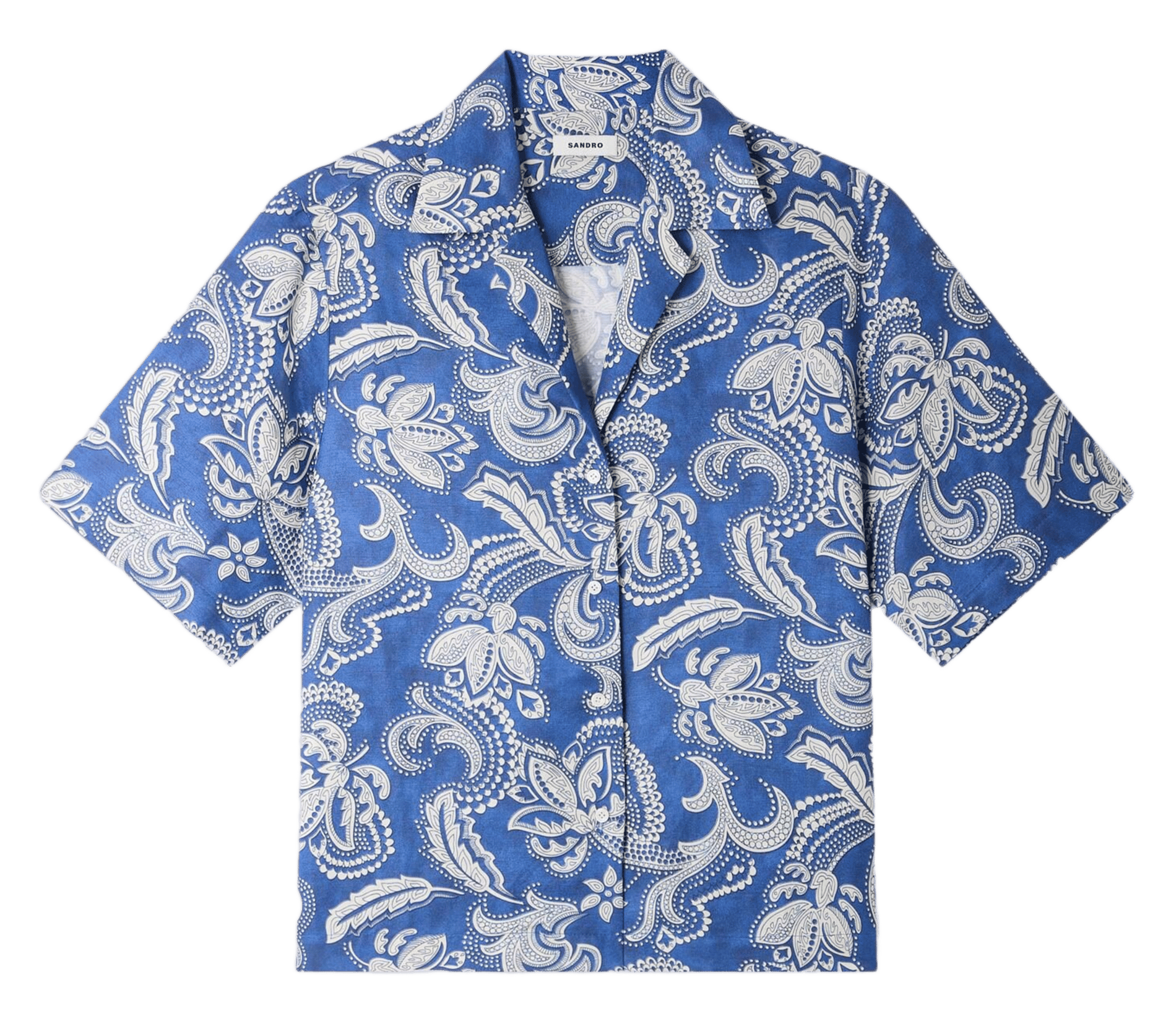 Chemise imprimée col classique SANDRO Bleu