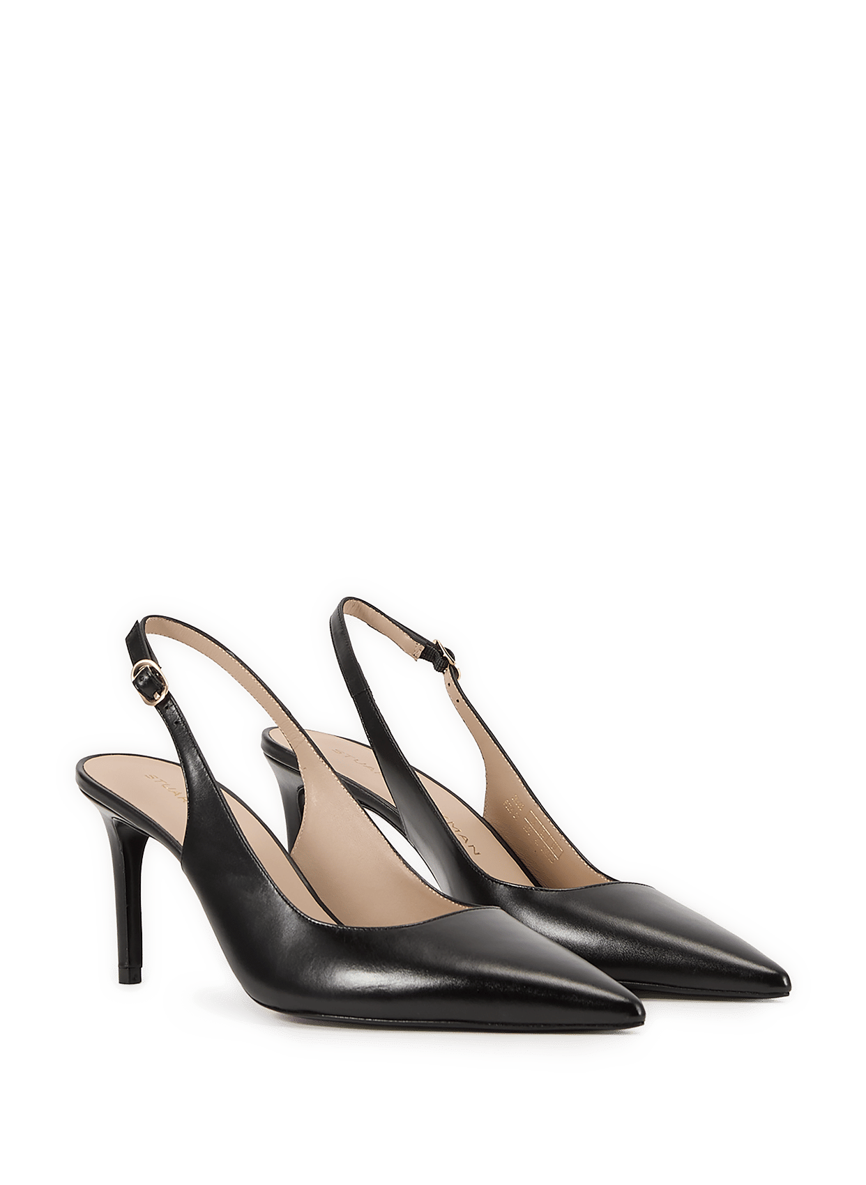 Slingbacks en cuir de veau STUART WEITZMAN Noir