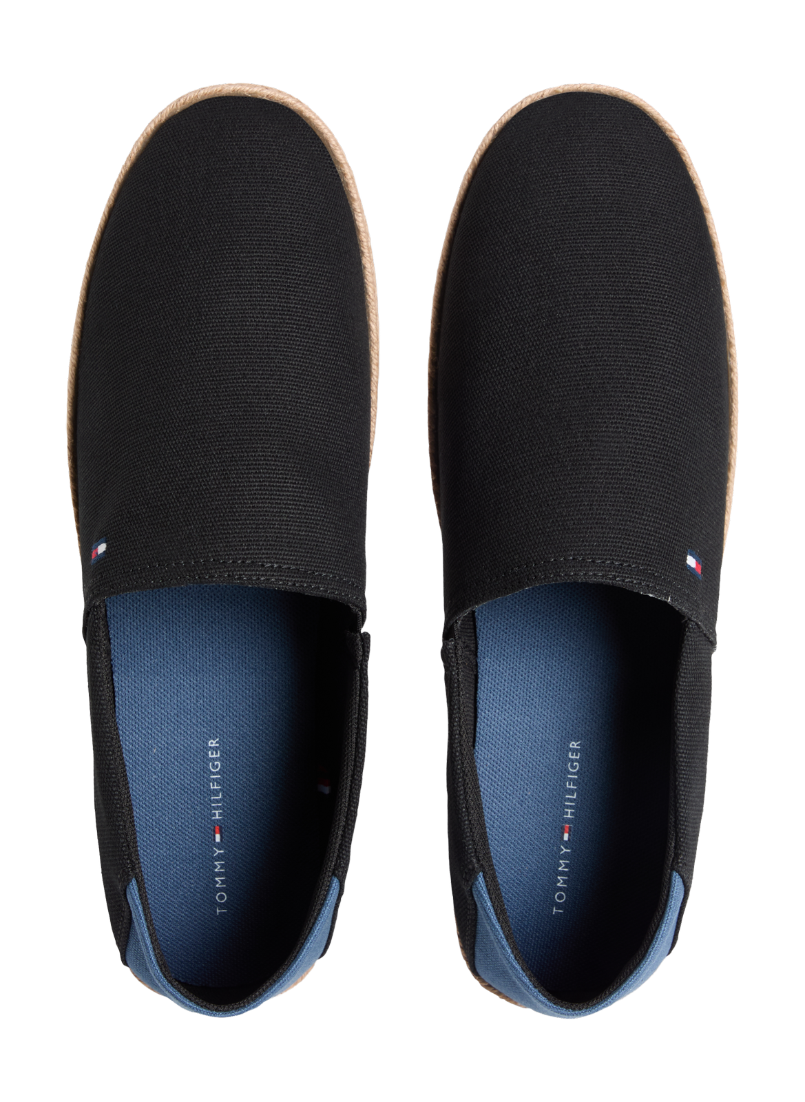 Cotton logo espadrilles TOMMY HILFIGER Black