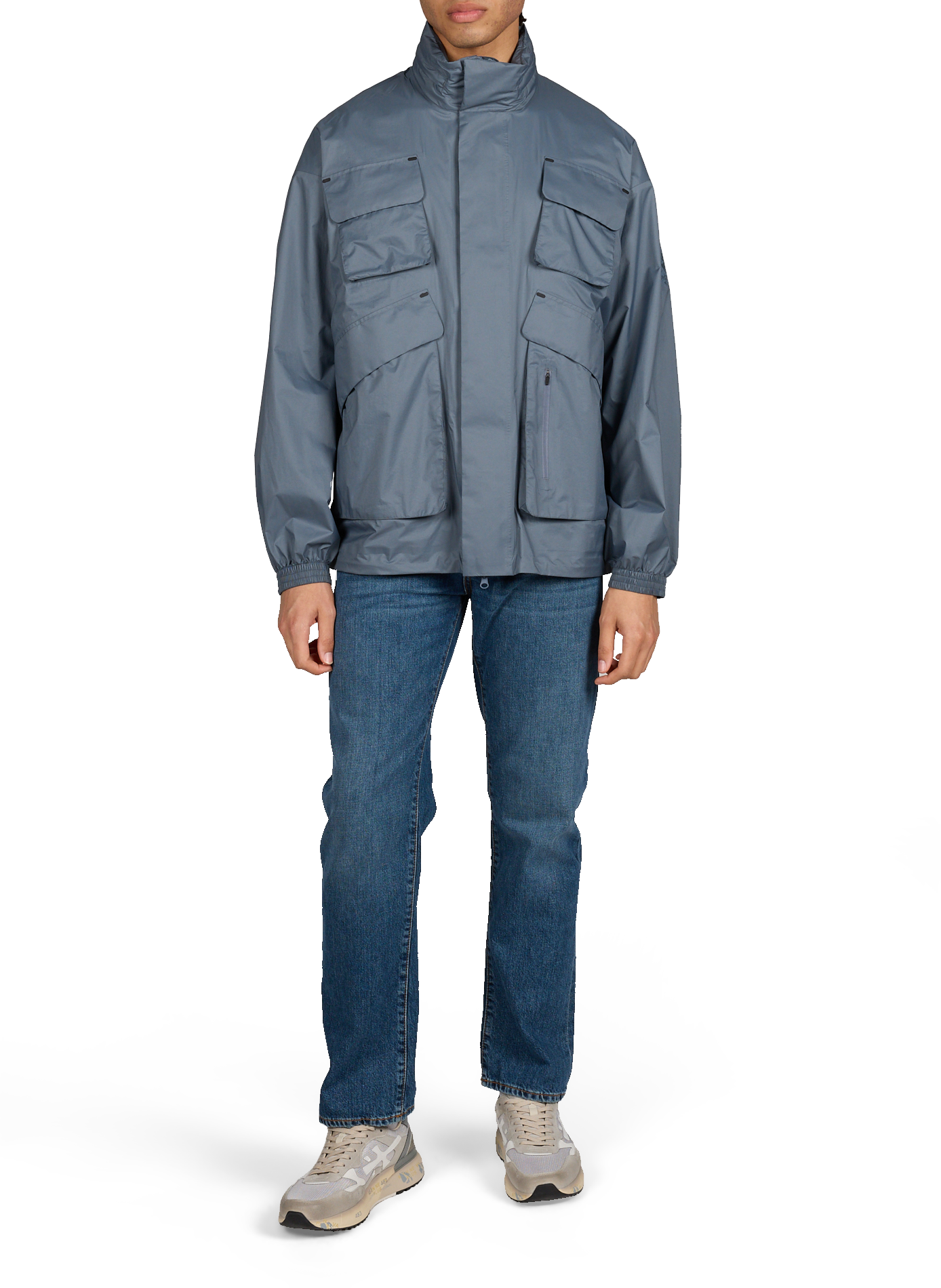 Parka droite col montant SAVE THE DUCK Bleu