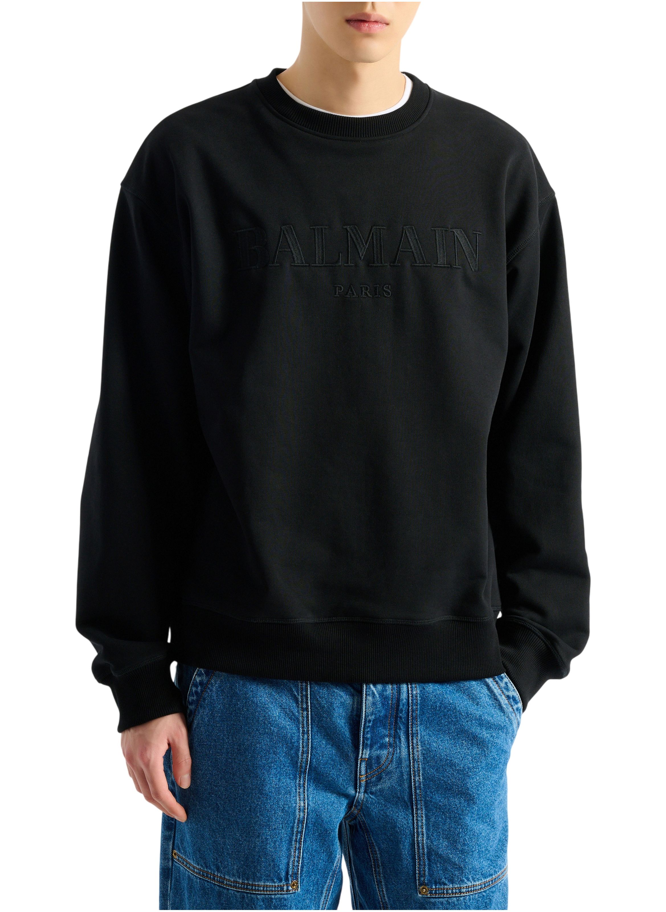 Sweat-shirt balmain vintage brodé BALMAIN Noir