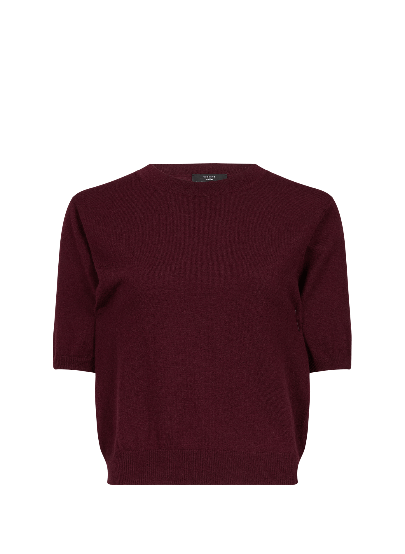Short-sleeved wool and cashmere sweater MAX MARA WEEK END Red