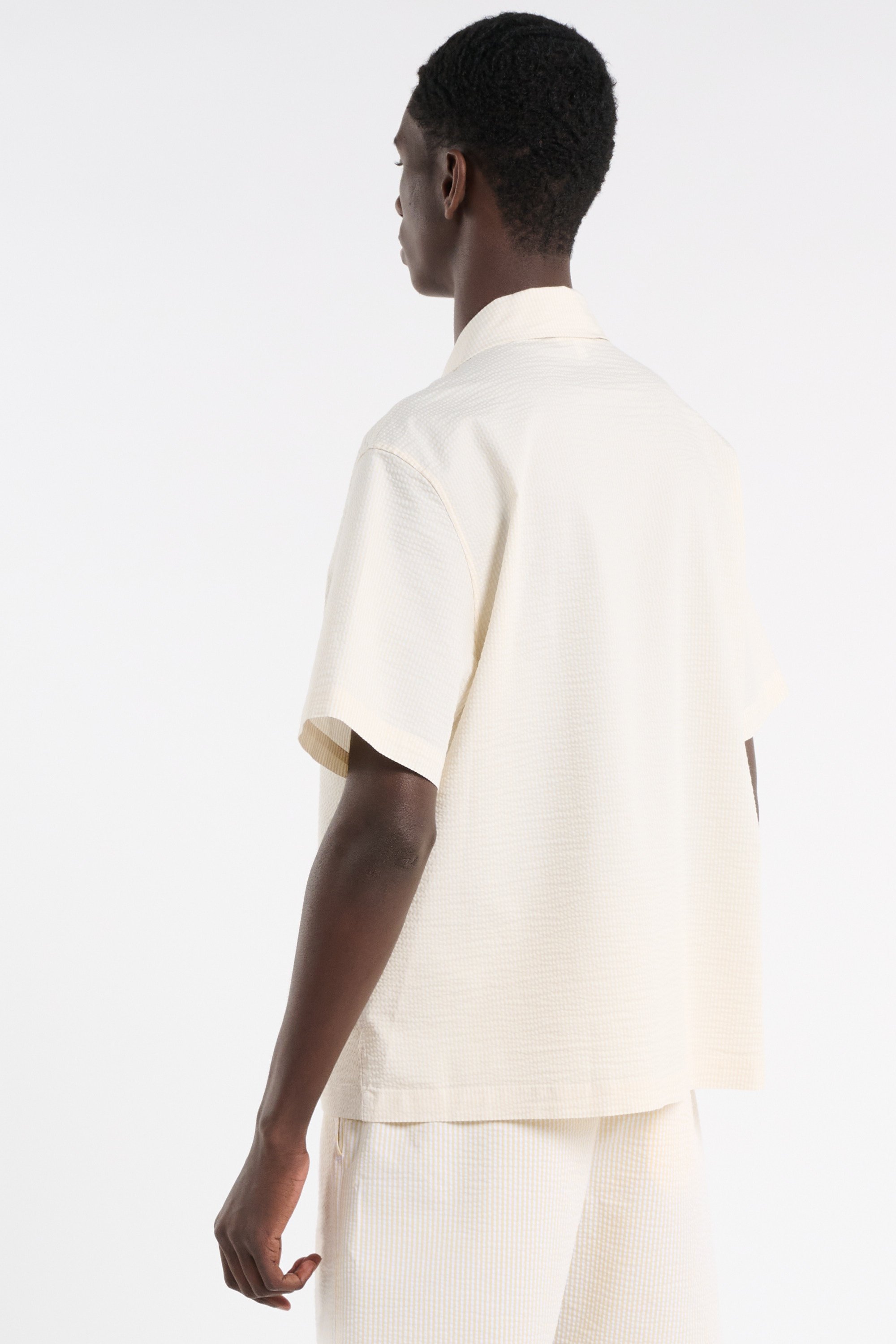 Chemise chemise casual manches co LACOSTE Beige