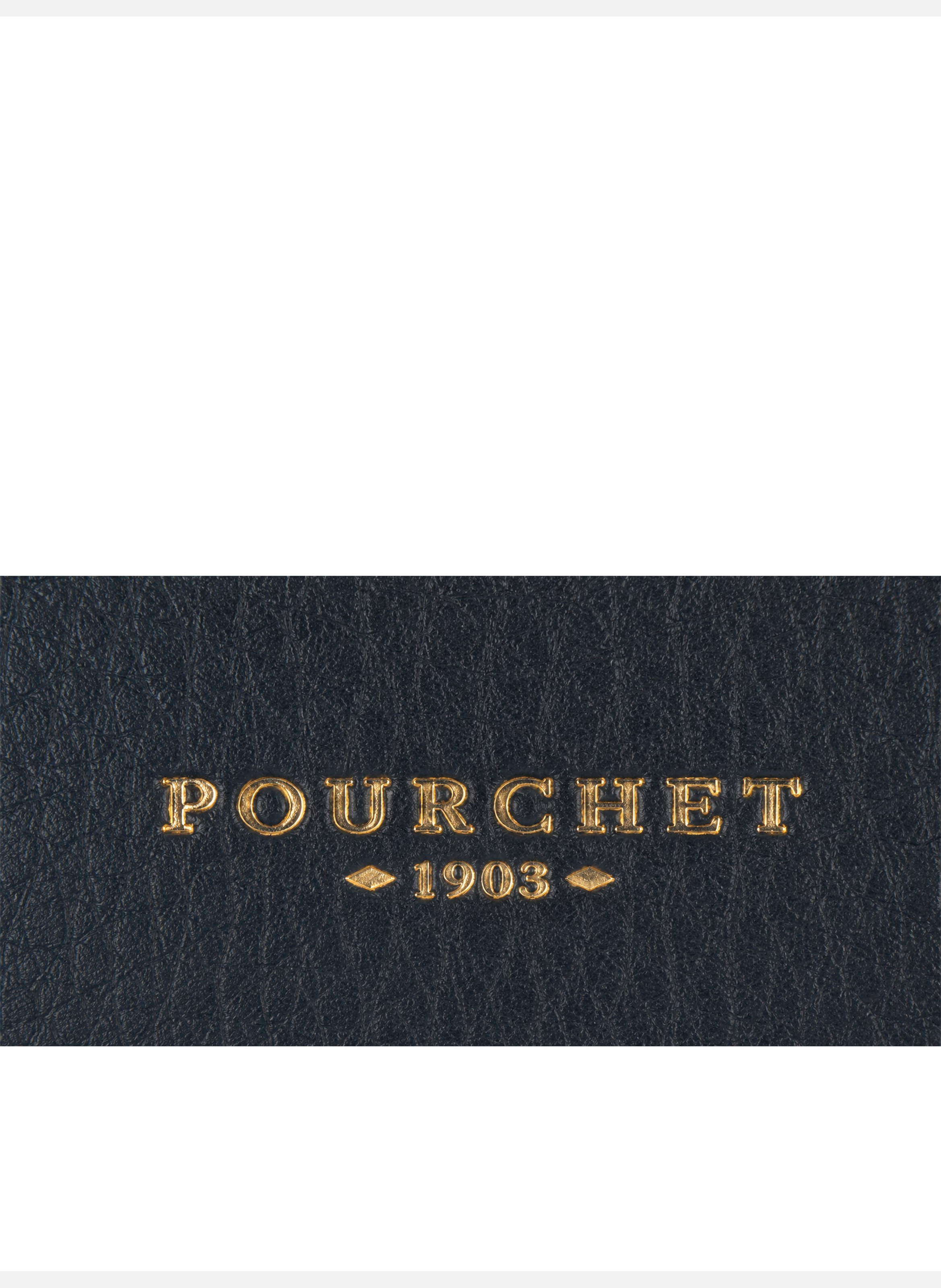 Club | porte-monnaie & porte-cartes en cuir de vachette POURCHET Bleu