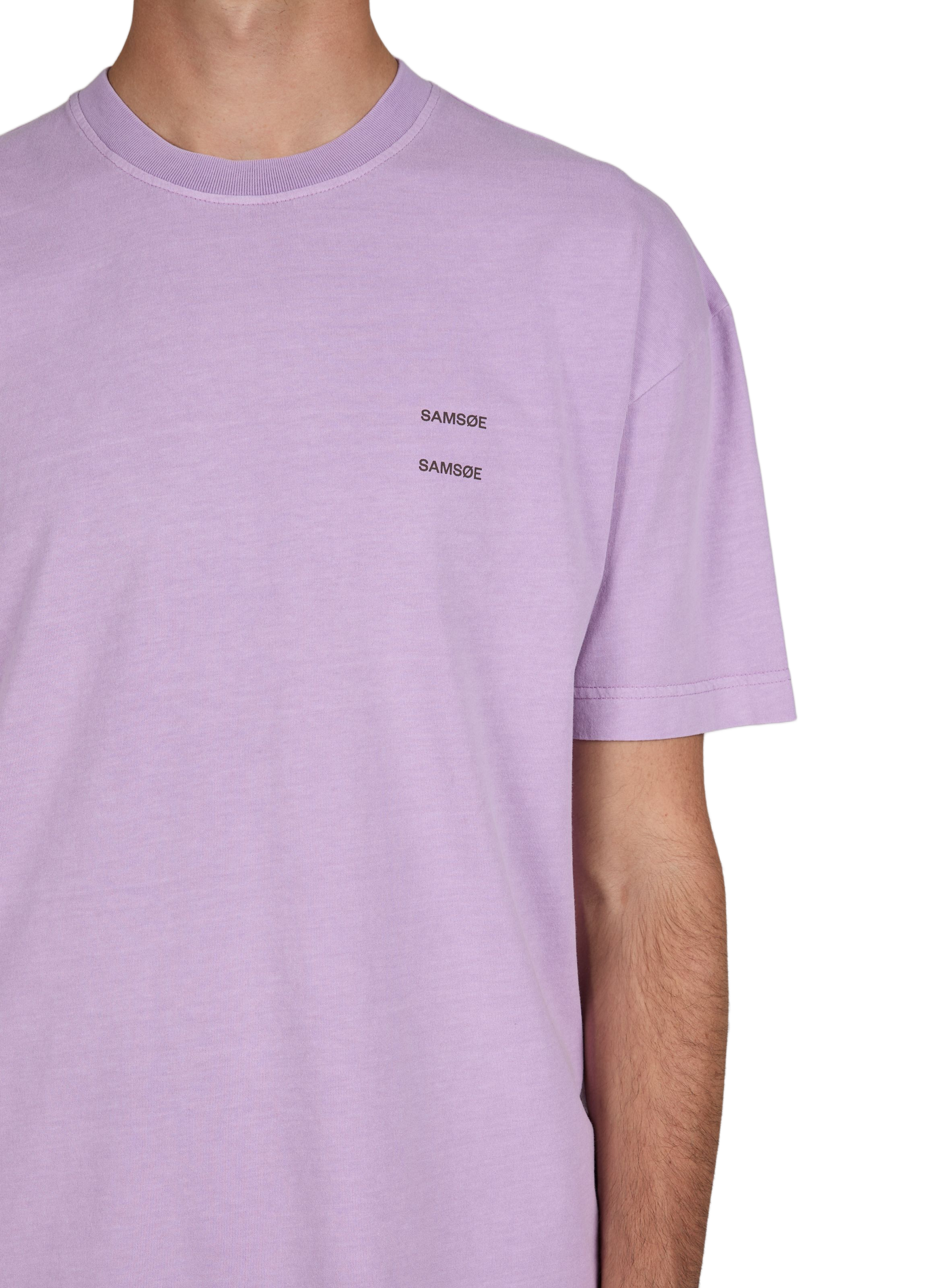 Sajoel logo cotton T-shirt SAMSOE SAMSOE Purple