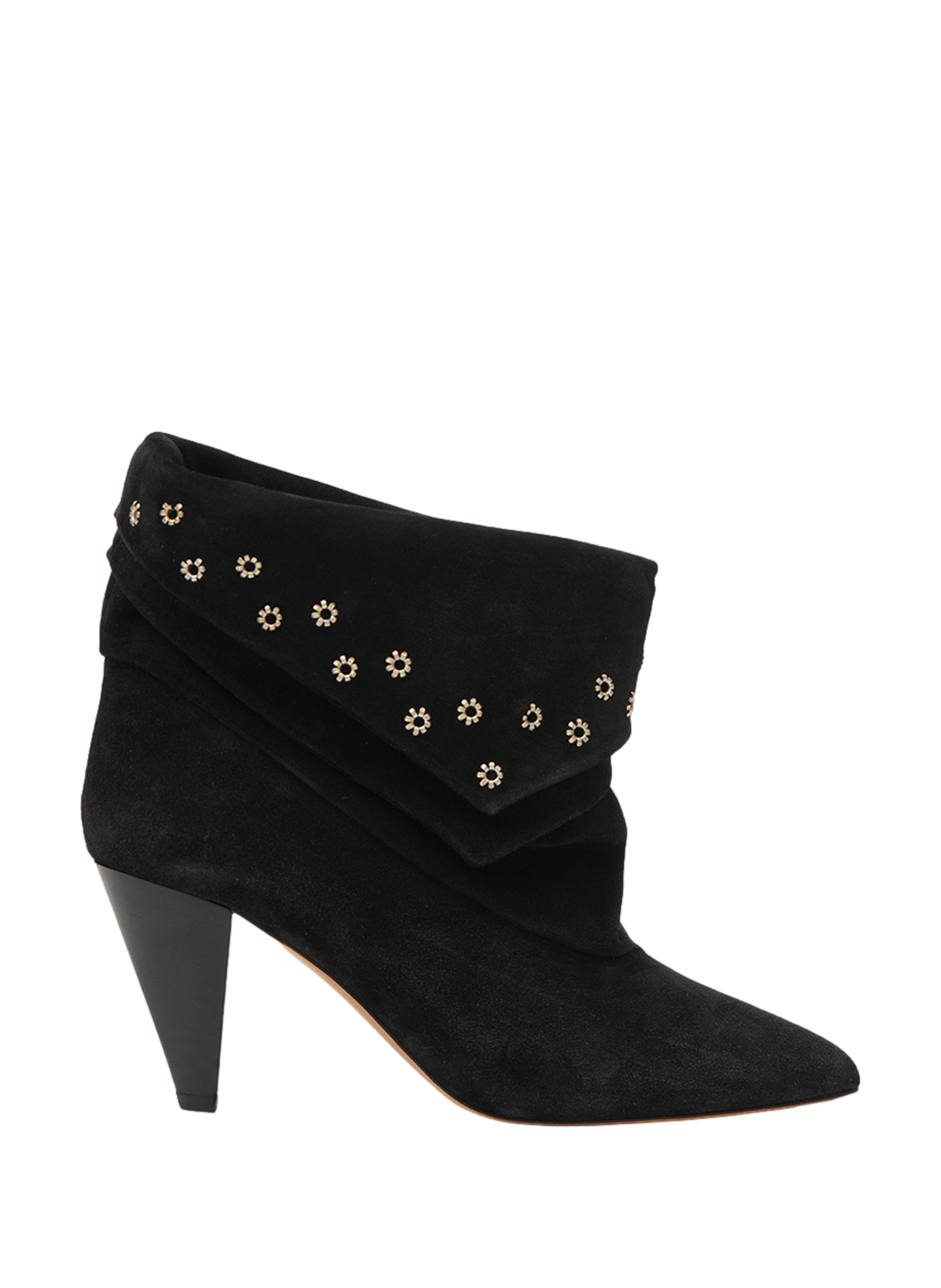 Stiefeletten mit Absätzen aus Veloursleder ISABEL MARANT Schwarz