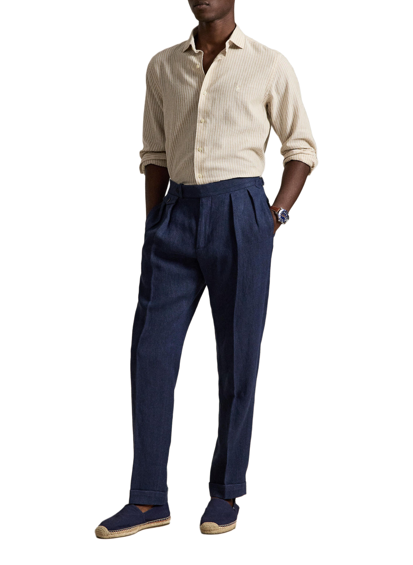 Chemise à rayures POLO RALPH LAUREN Beige