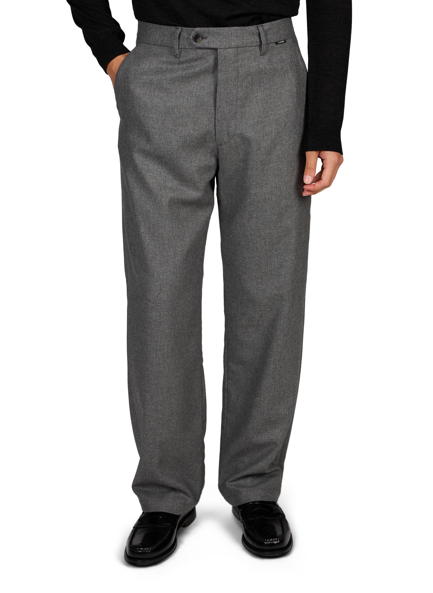 Straight trousers Fairport in mixed wool CLOSED Grey