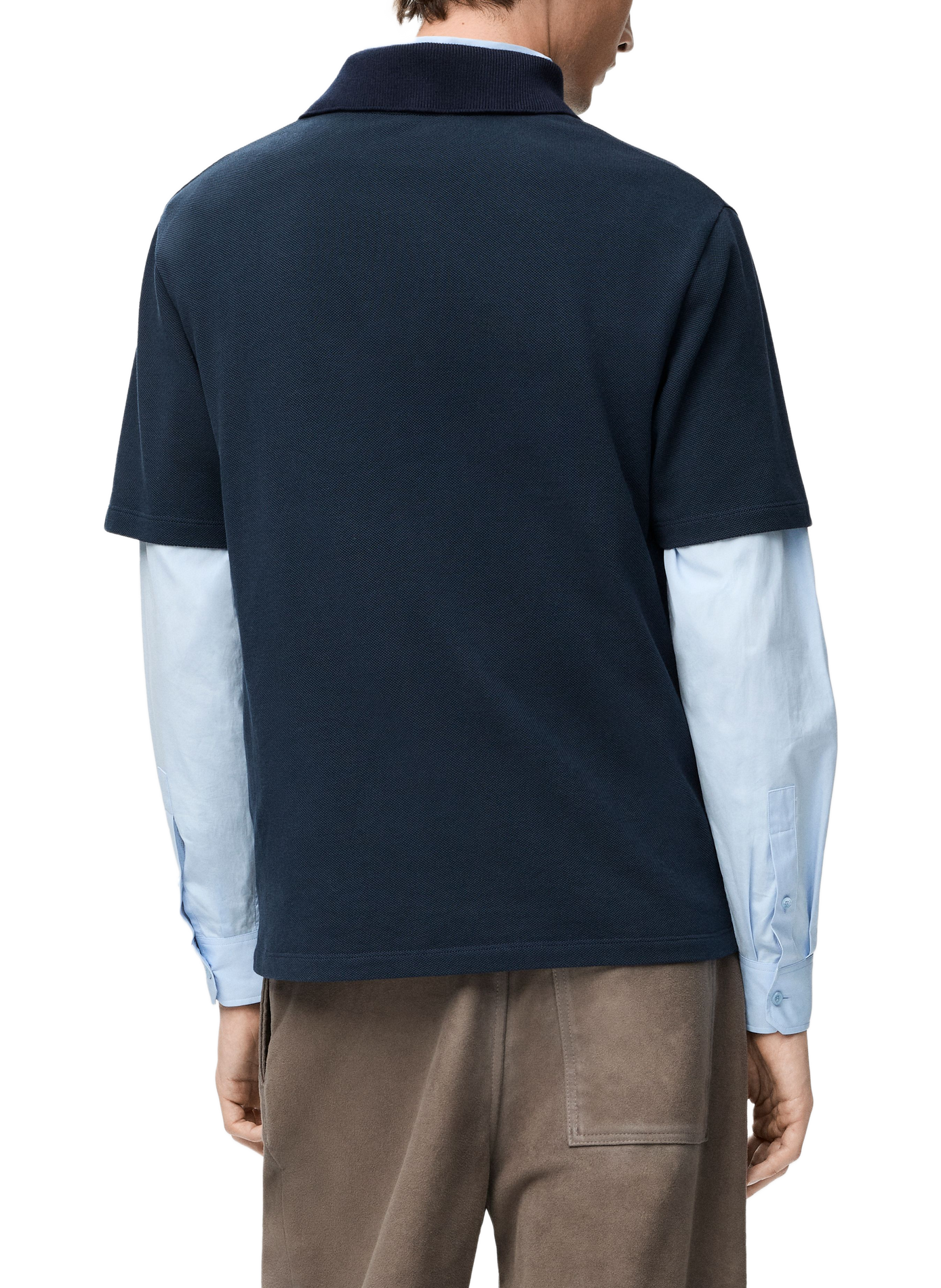 Lightweight cotton piqué polo LOEWE Blue