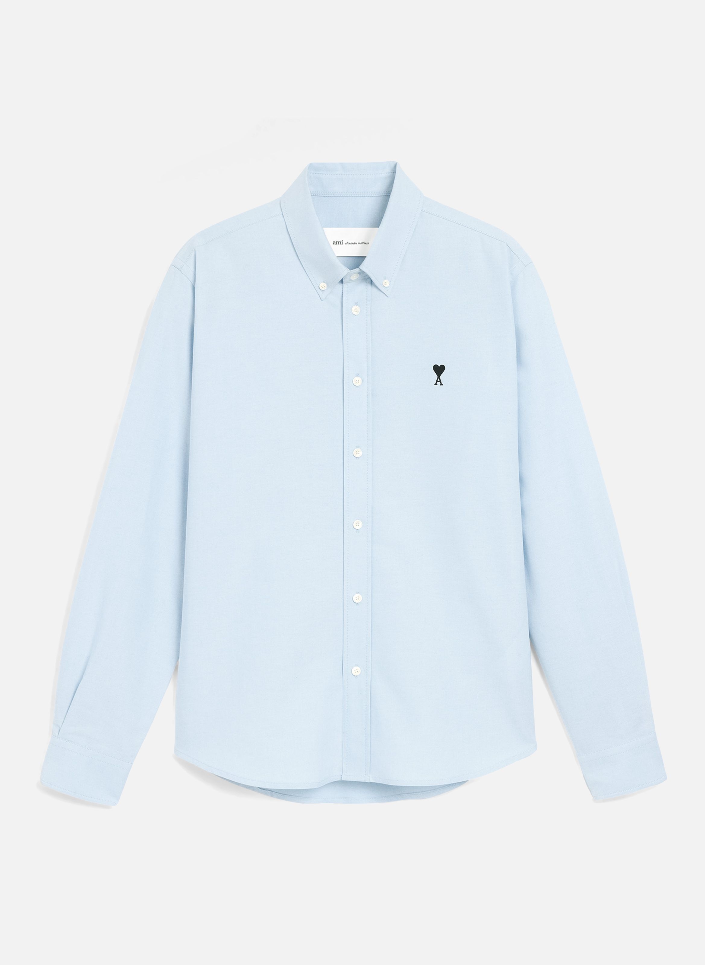 Chemise unisexe en coton ami de coeur AMI PARIS Bleu