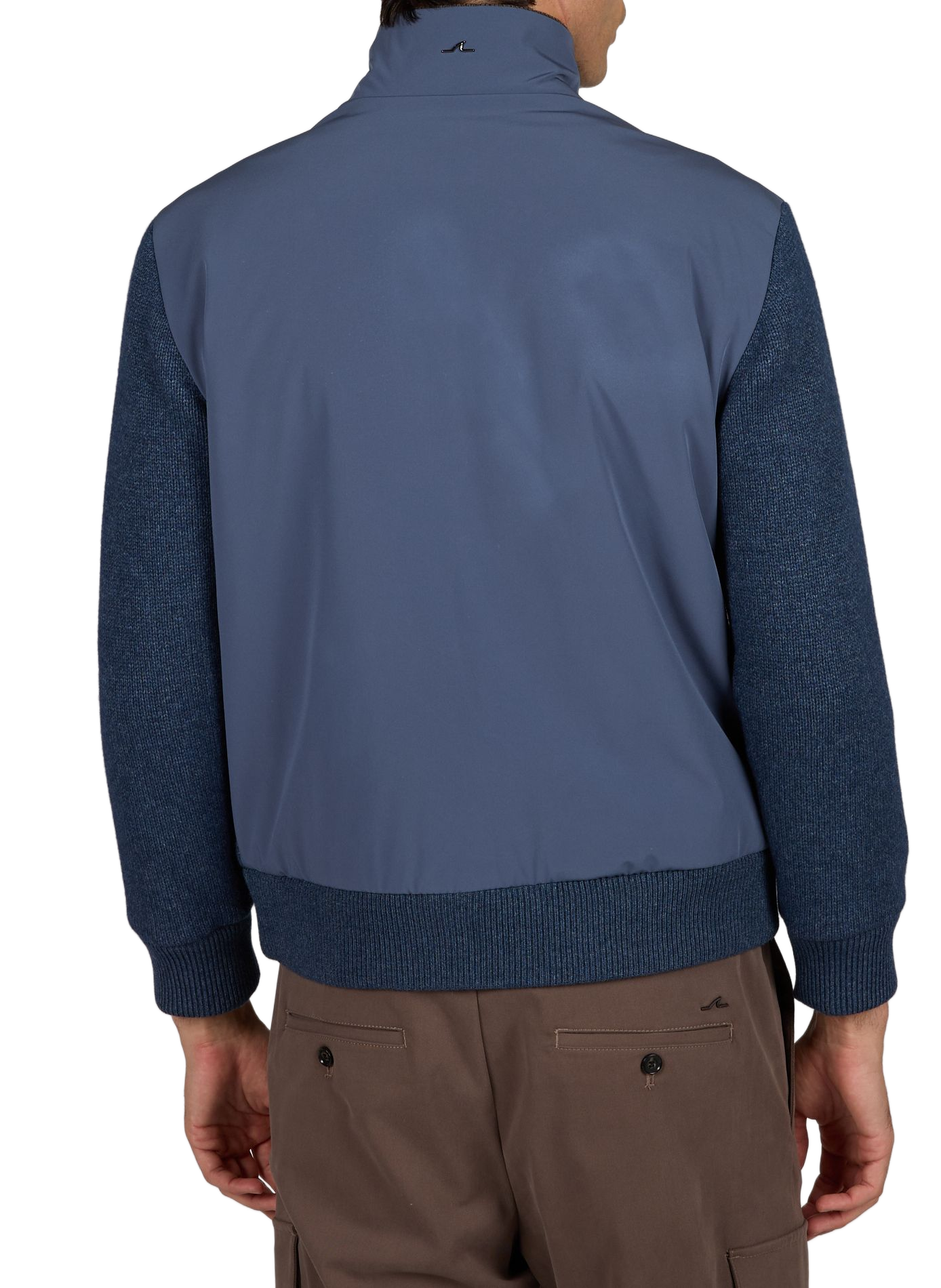 Rechte jas met rits en opstaande kraag PAUL & SHARK Blauw