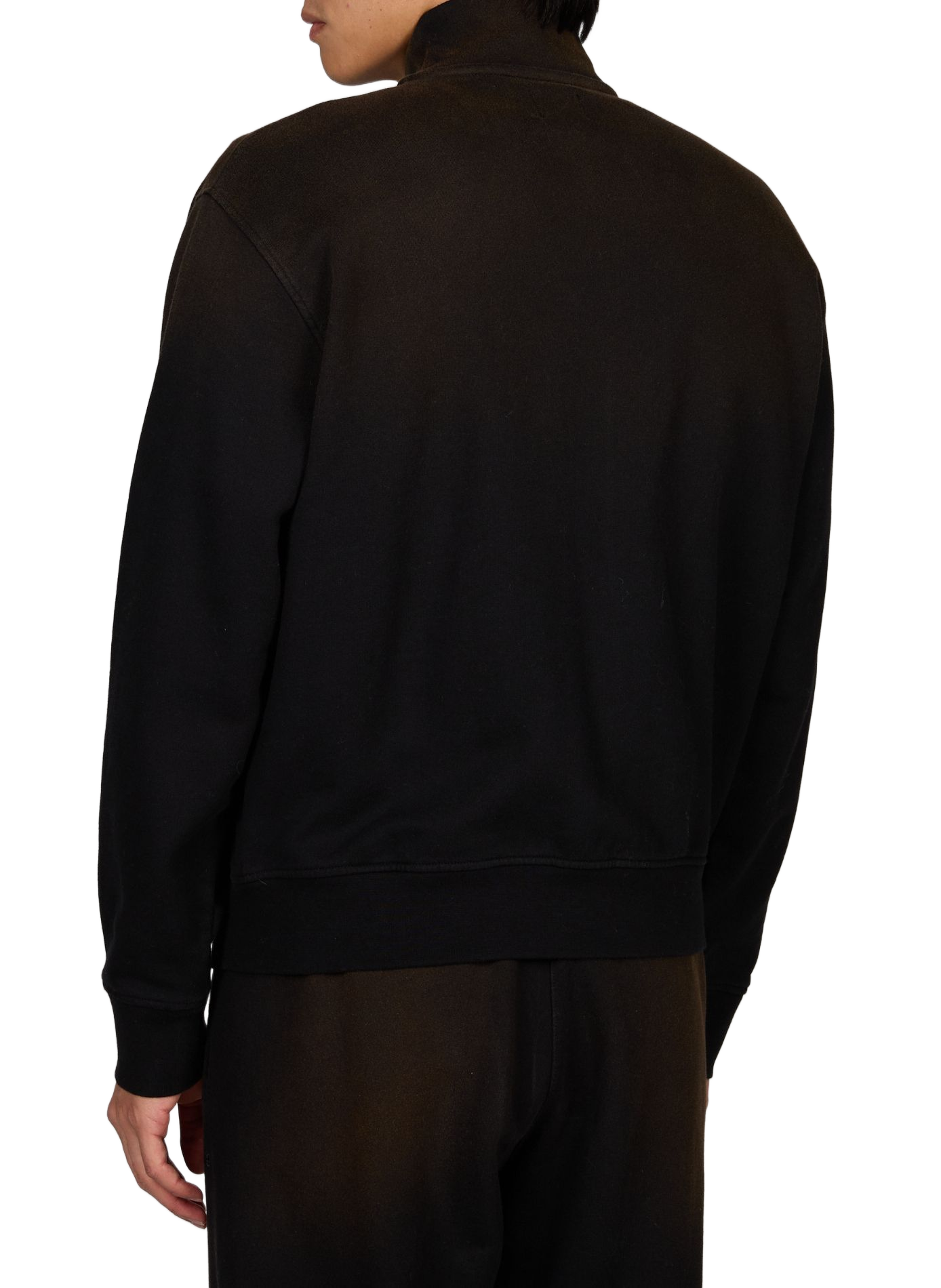 Oversized zip-up cotton sweatshirt ARTE ANTWERP Black