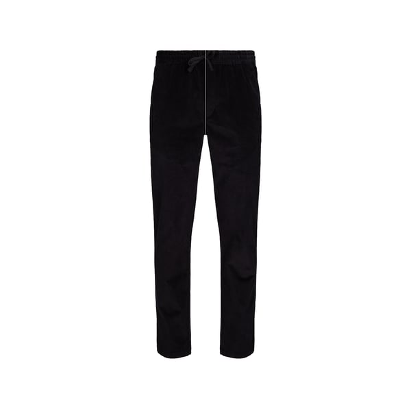 Pantalon droit uni en coton mélangé Pantalon droit uni en coton mélangé