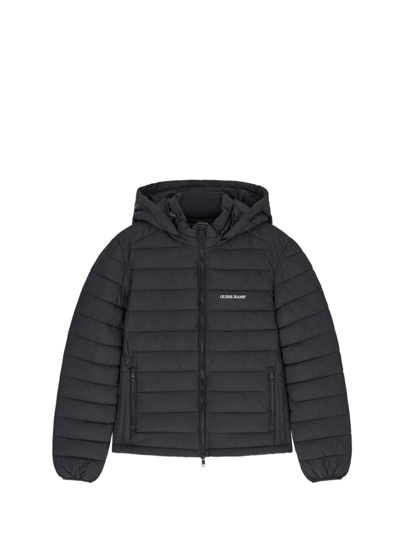 Quilted hooded Down jacket GUESS Black