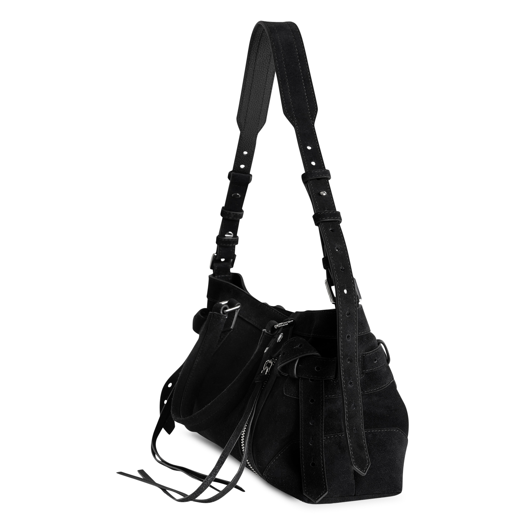 Sac bandoulière en cuir suédé madison | Zwart ZADIG&VOLTAIRE Dames