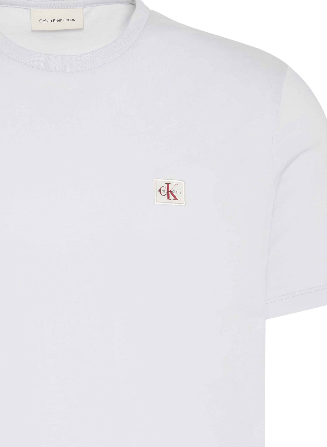 Katoenen T-shirt | Grijs CALVIN KLEIN Heren