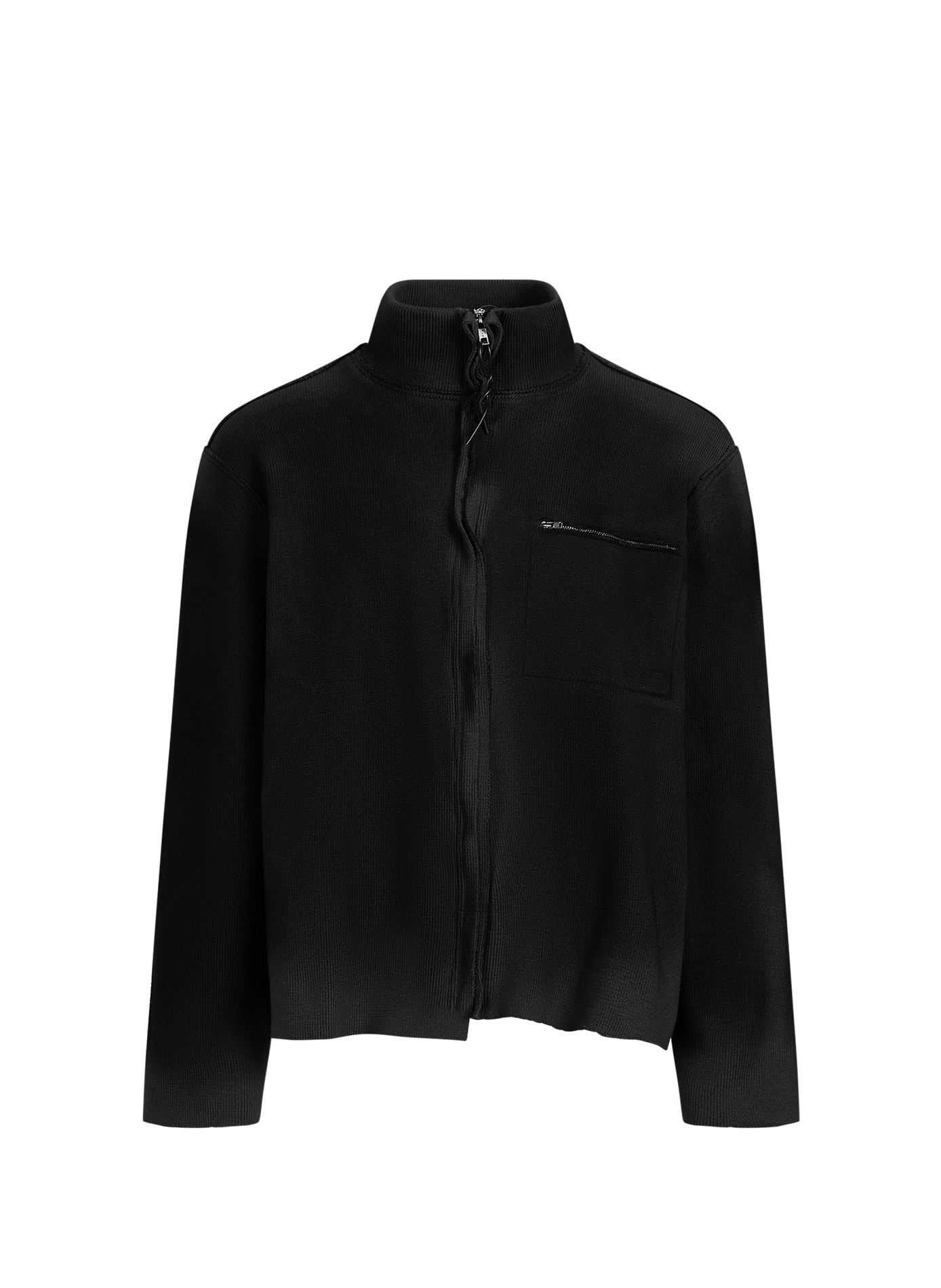 Oversized zip-up jacket with stand-up collar CAMIEL FORTGENS Grey