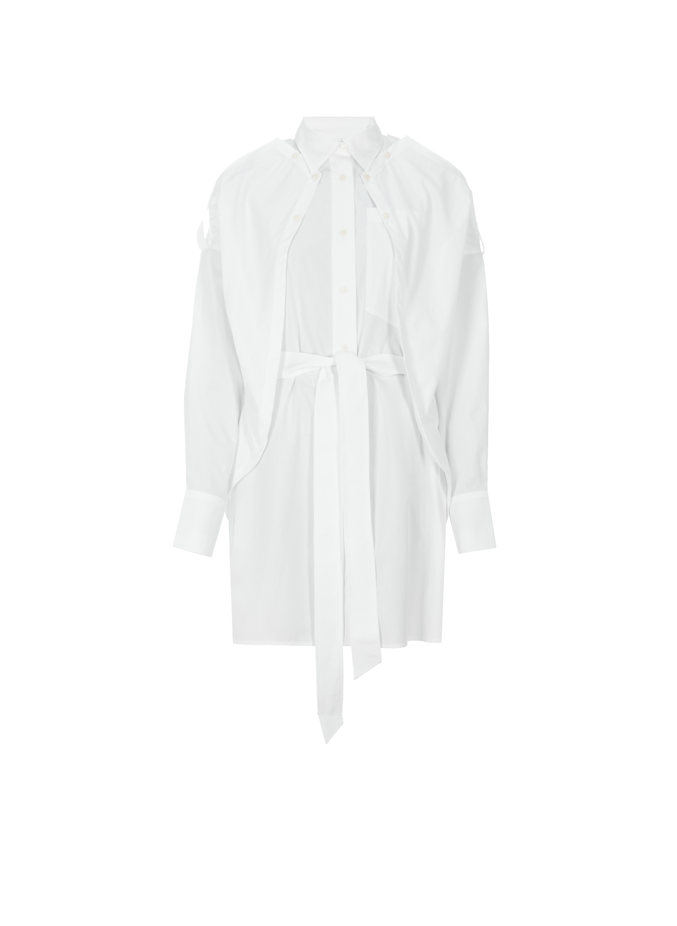 WEINSANTO Robe courte en coton Blanc