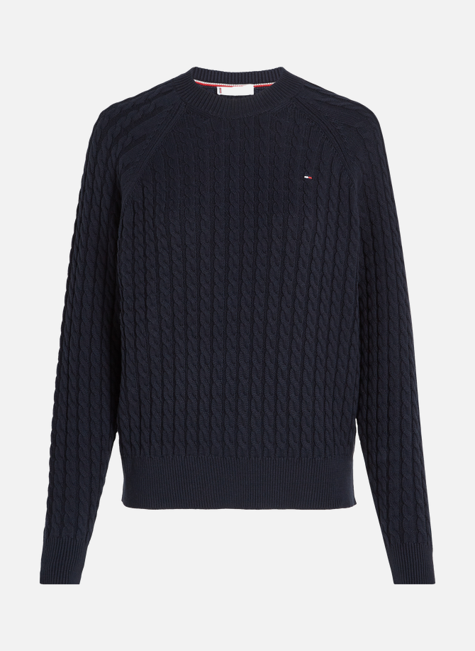 TOMMY HILFIGER woven knit sweater