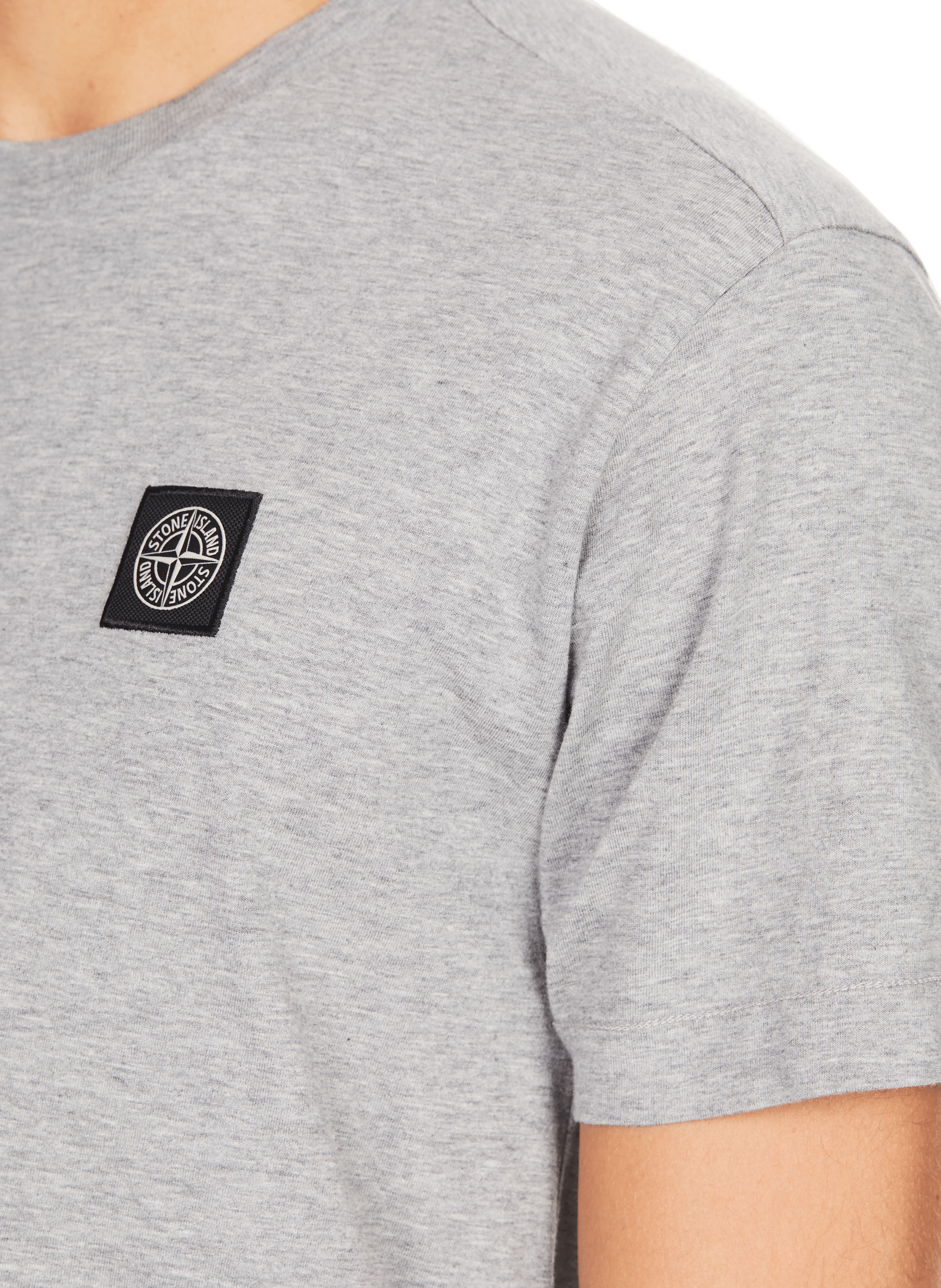 T-shirt à logo en coton  Gris