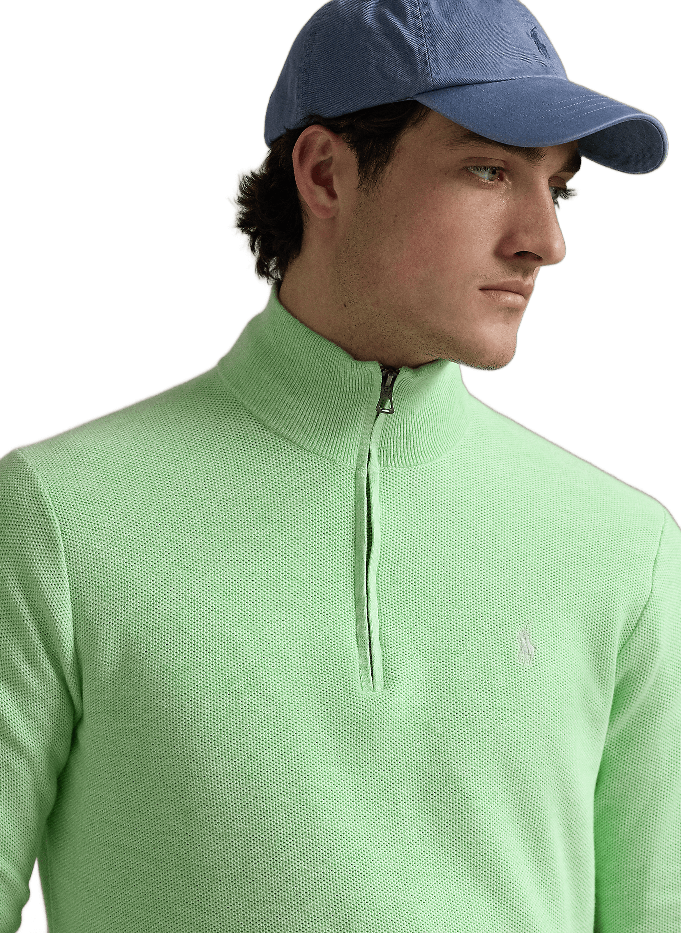 Cotton high-neck jumper POLO RALPH LAUREN Green