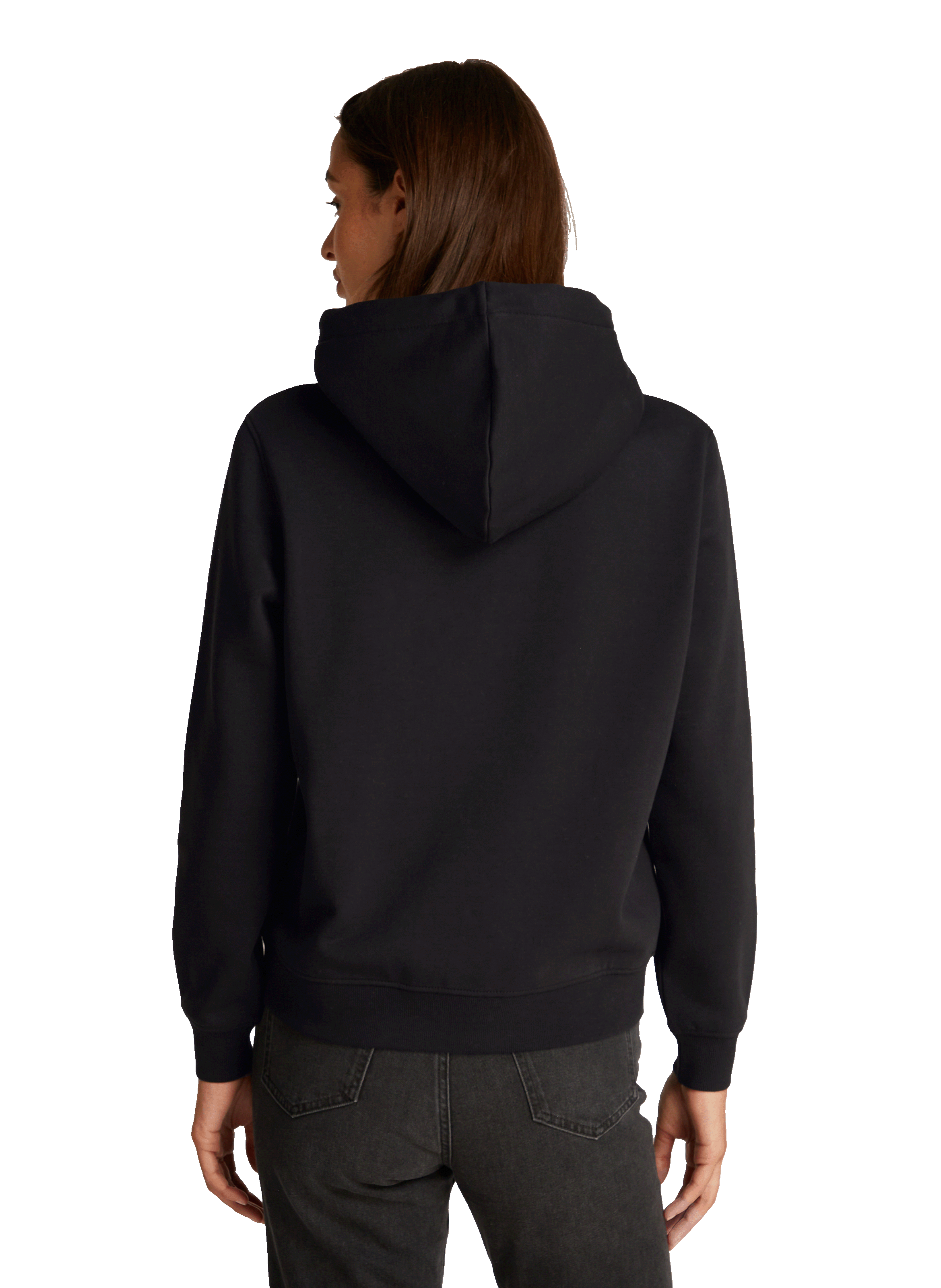 Hoodie en coton mélangé CALVIN KLEIN Noir