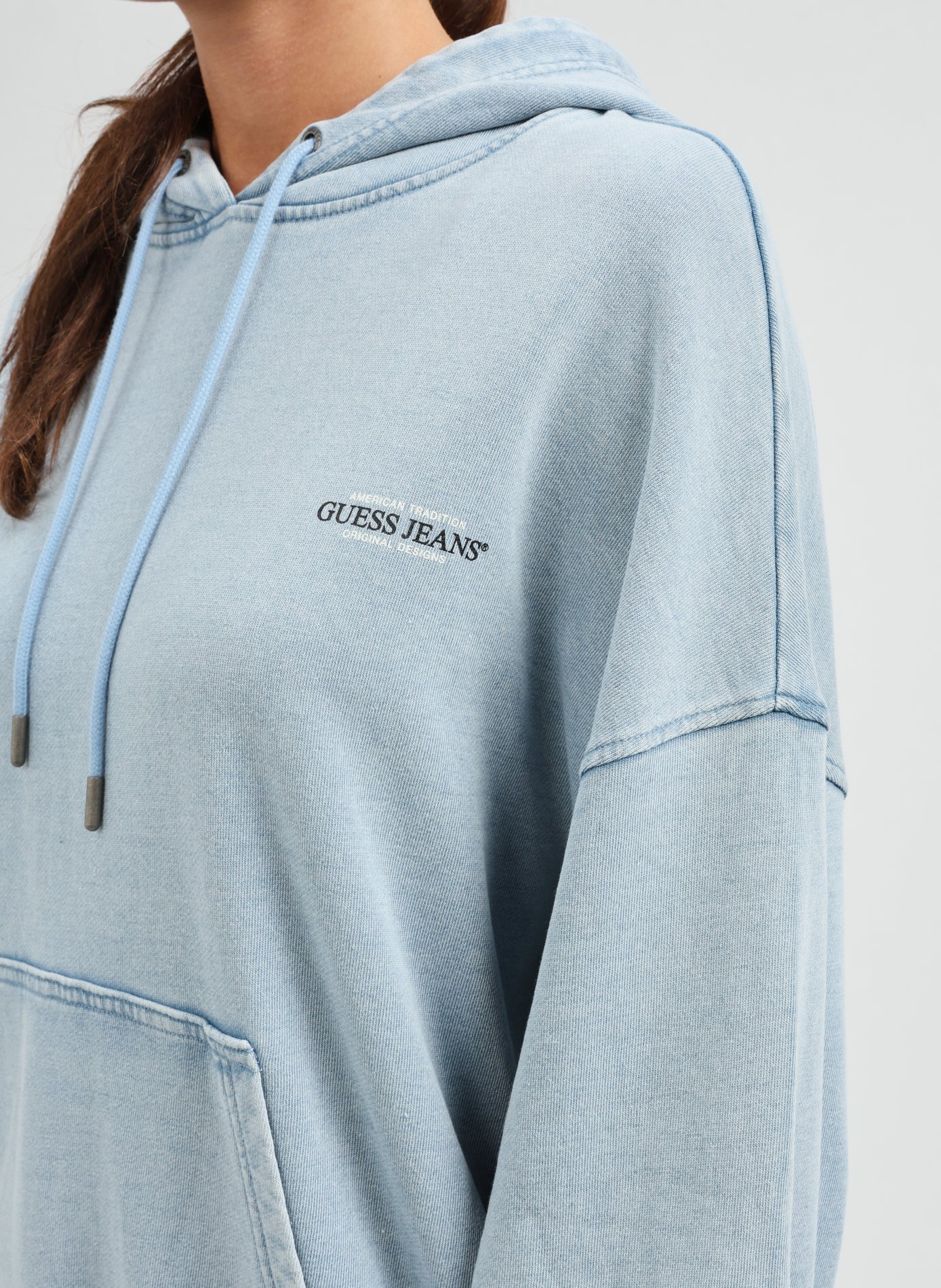 Hoodie délavé  GUESS Grey