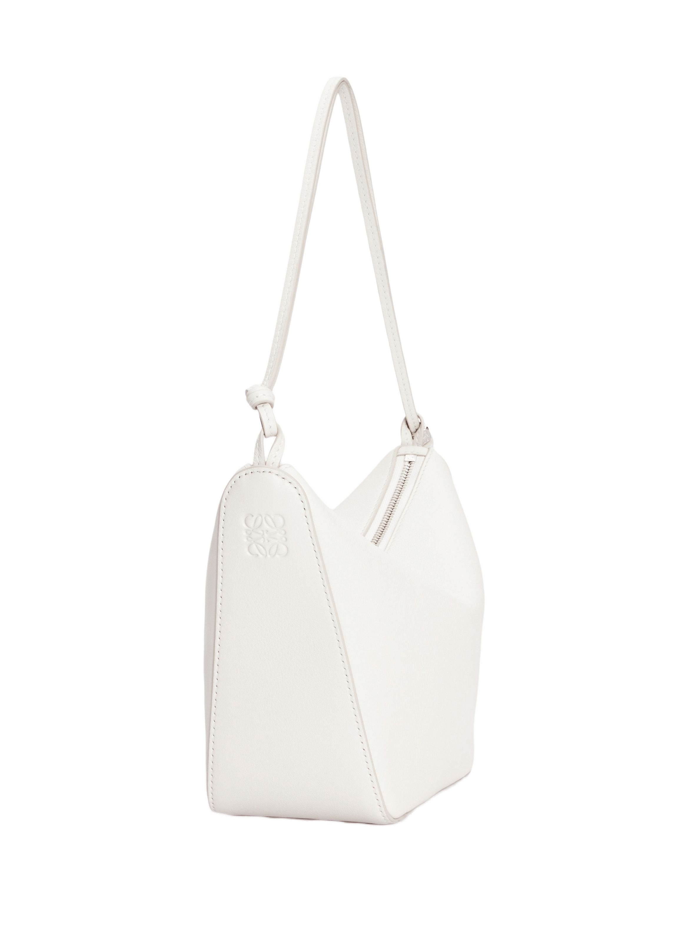 Mini Hammock hobo leather bag LOEWE White