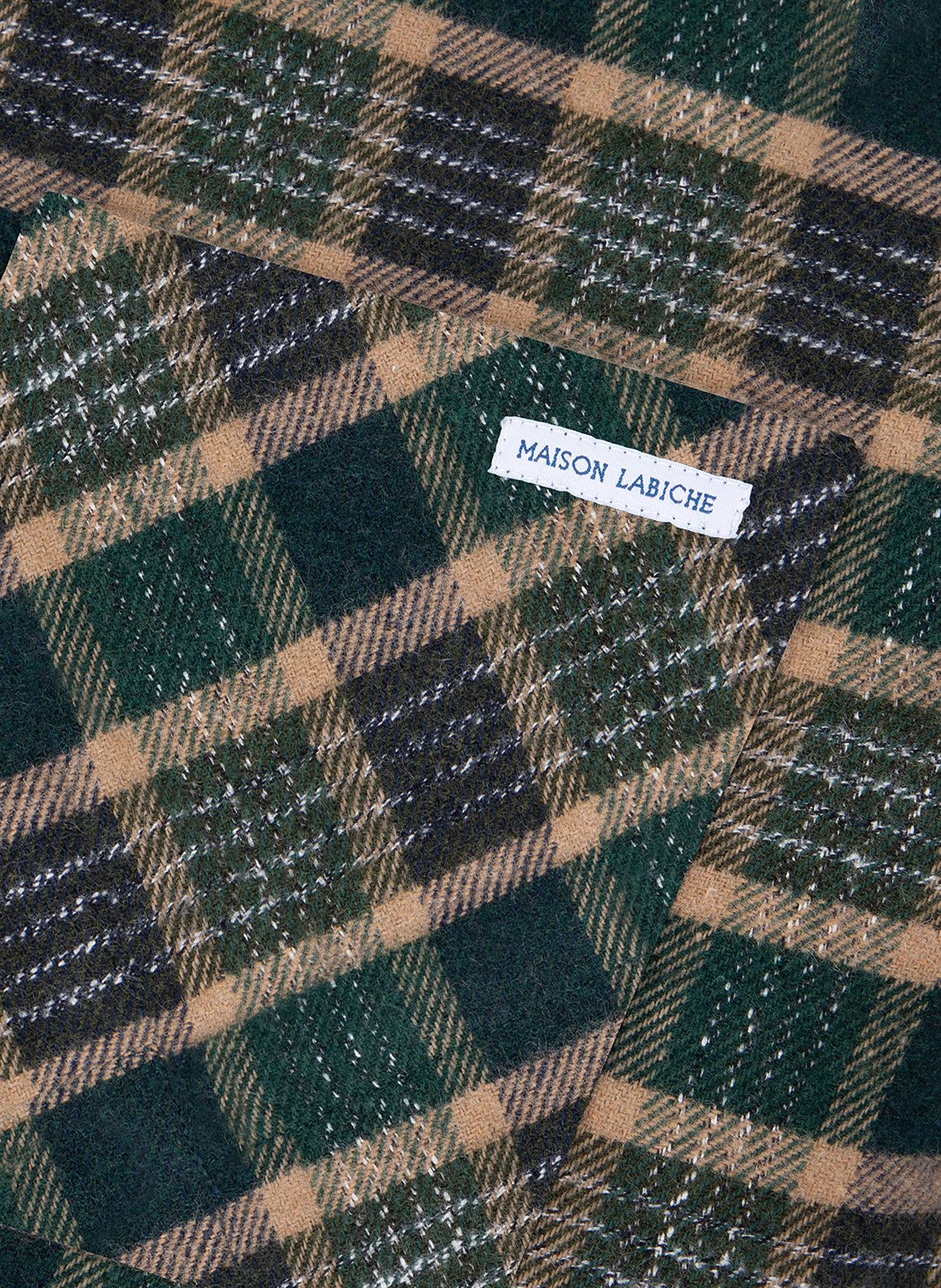 Monge check overshirt MAISON LABICHE Green