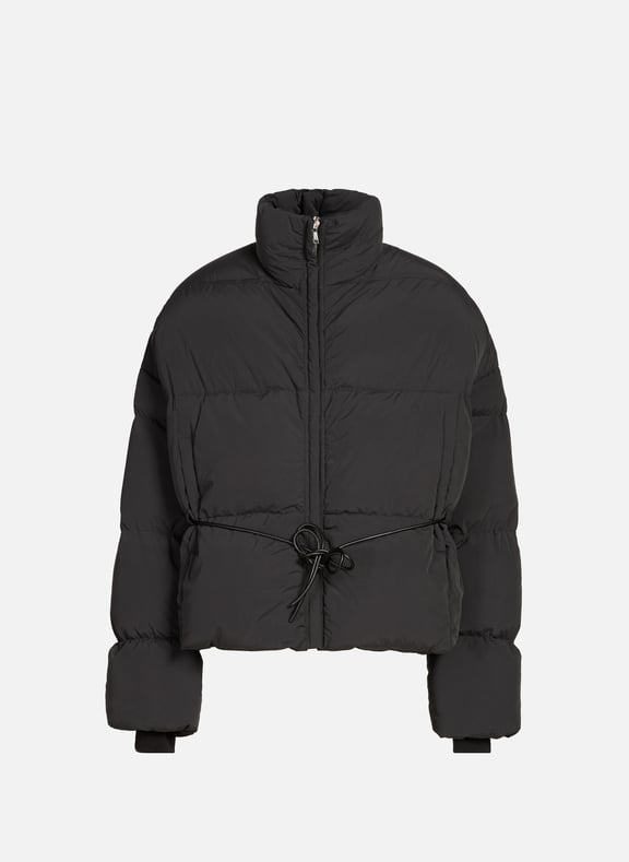 Belted puffer jacket Black by RICK OWENS RICK OWENS Belted puffer jacket Black