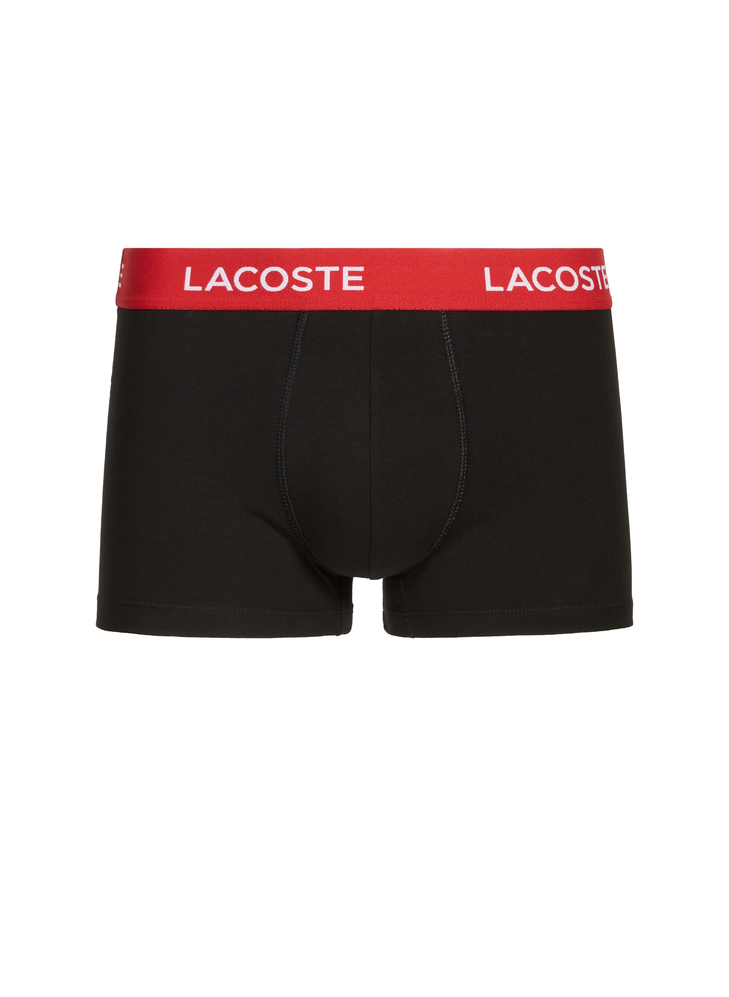 Lot de 5 boxers en coton mélangé LACOSTE Noir