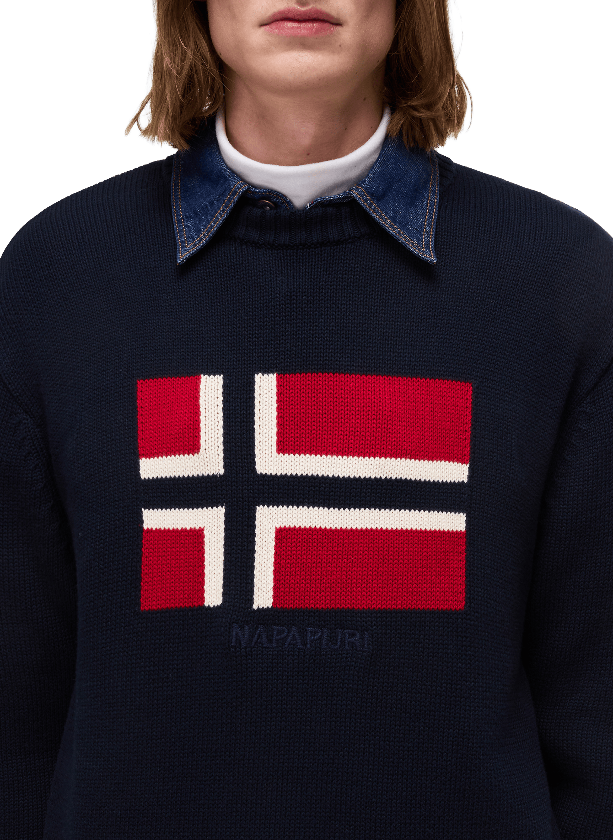 Cotton jumper NAPAPIJRI Blue