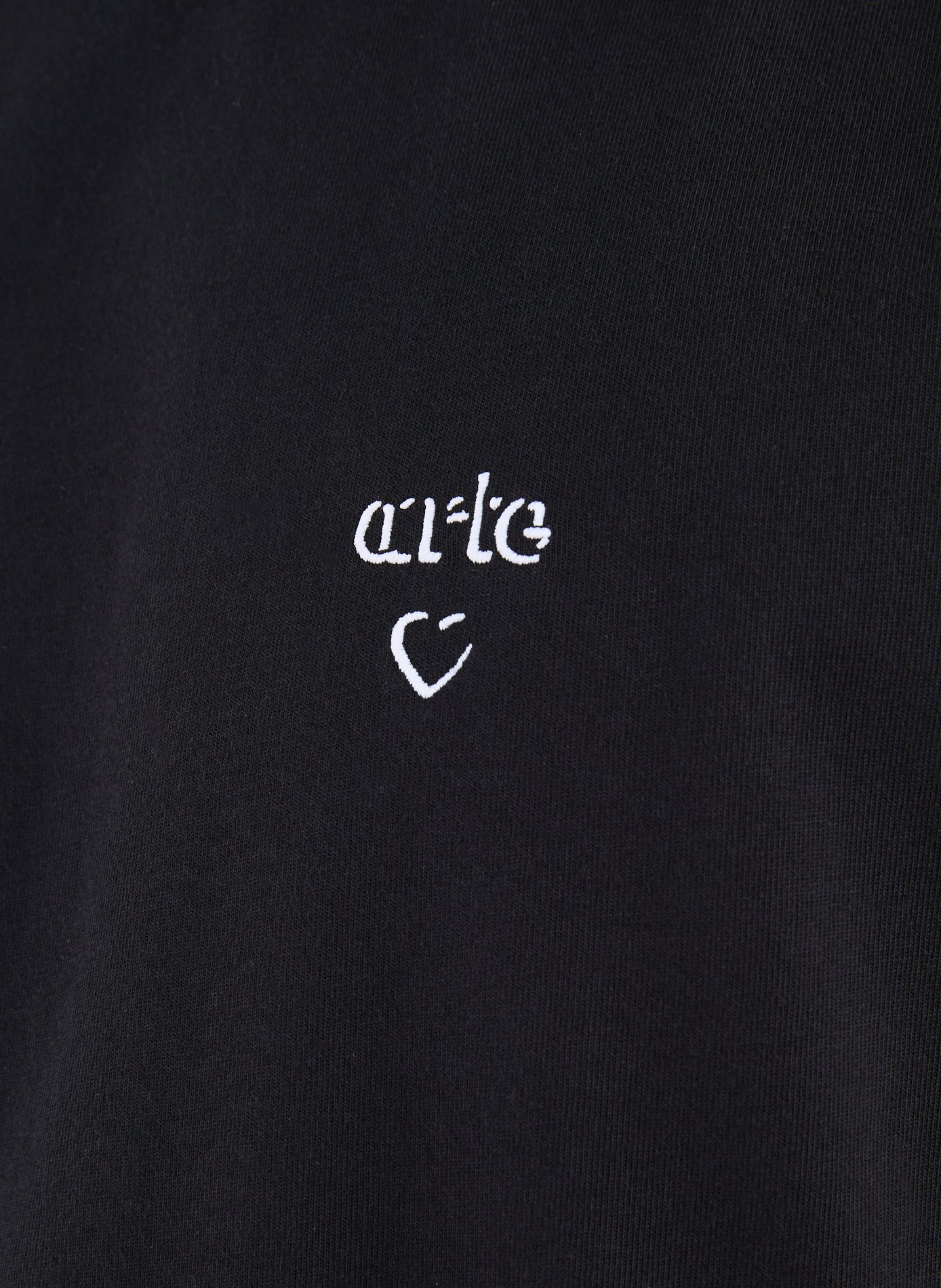Straight embroidered cotton t-shirt ARTE ANTWERP Black