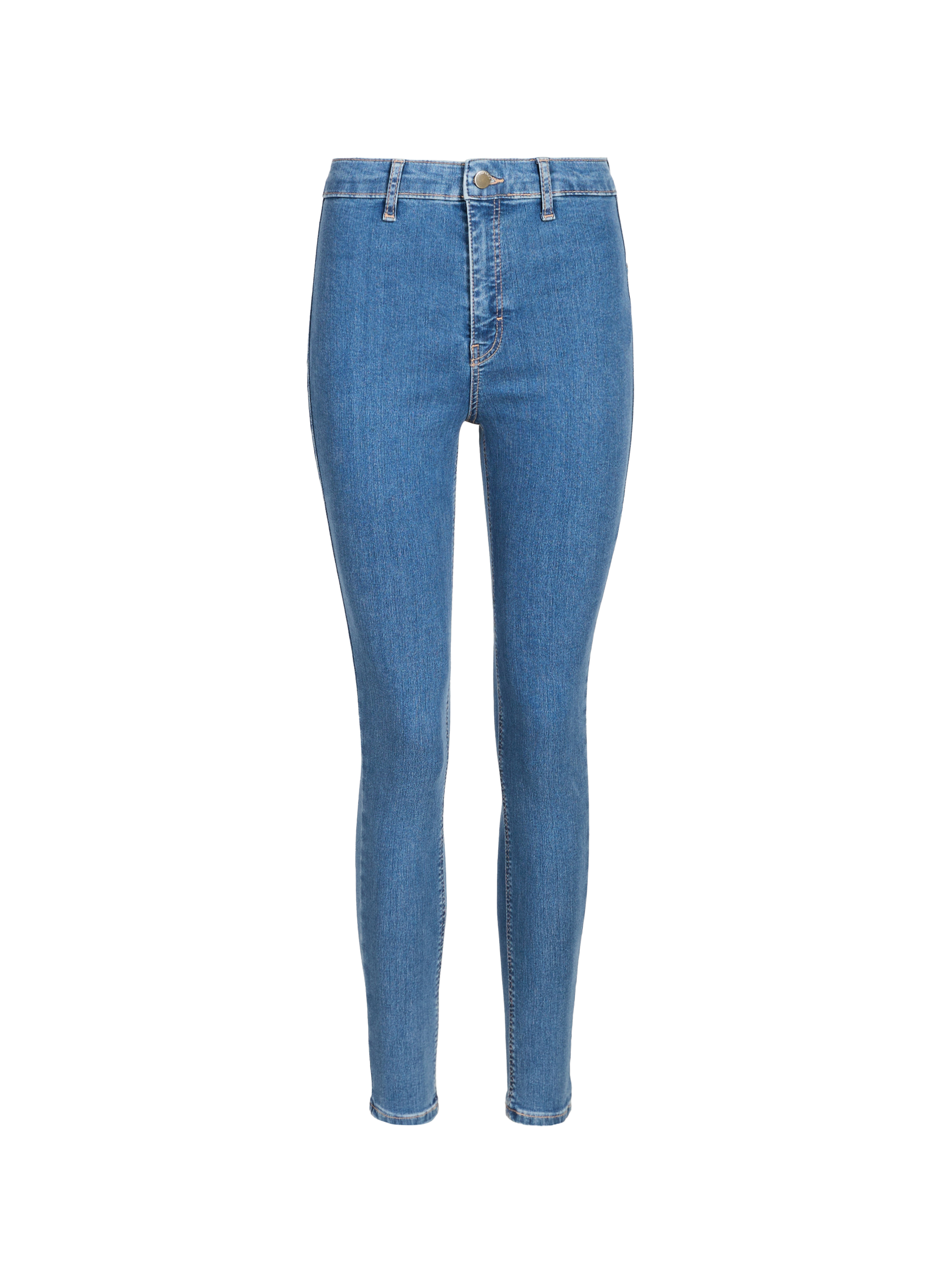 Cotton-blend slim-fit jeans TOPSHOP Blue