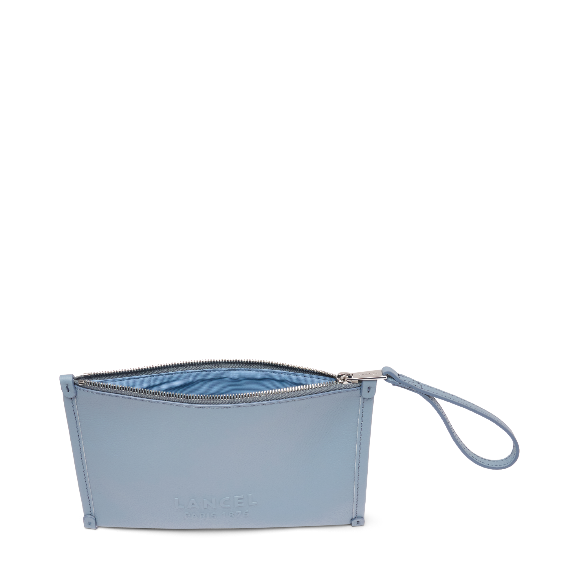 Pochette zippée s jour de lancel en cuir LANCEL Bleu