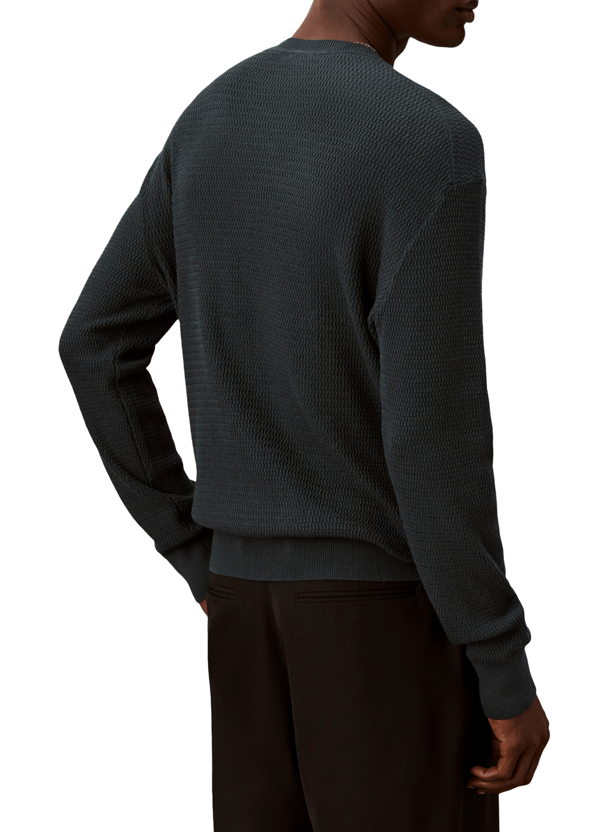 Pull en coton texturé CALVIN KLEIN Gris