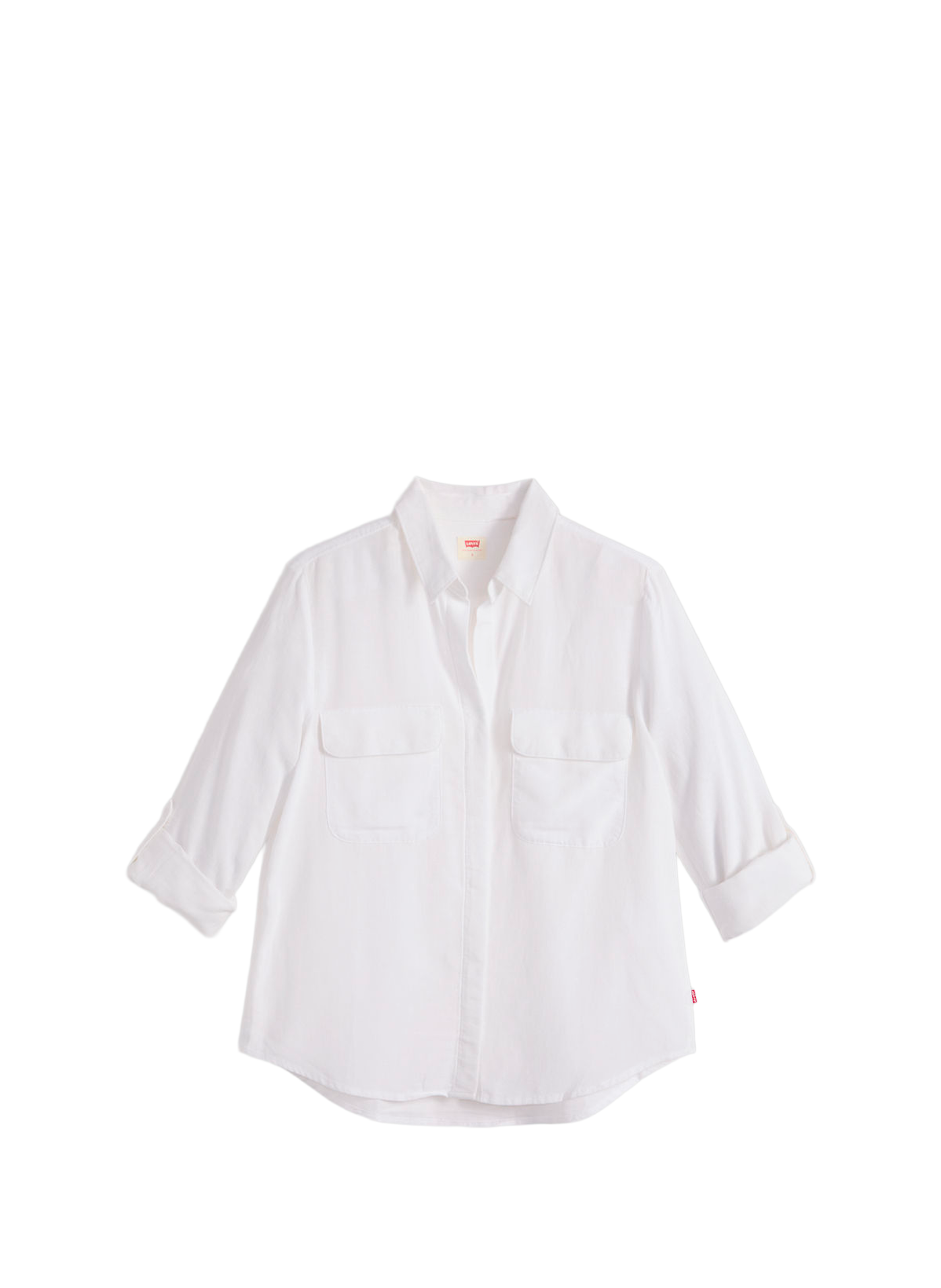 Chemise droite à col ouvert LEVI'S Blanc