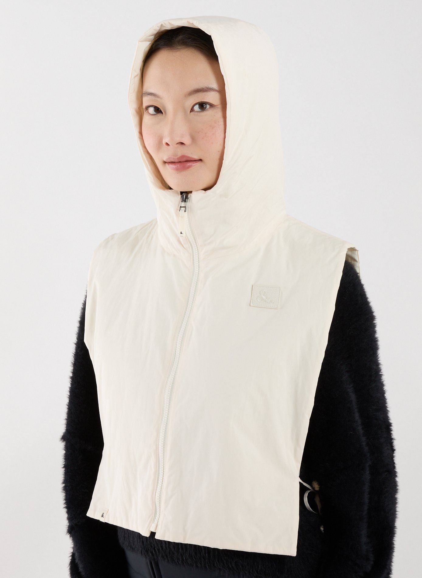Quilted removable hood TRENCH & COAT White