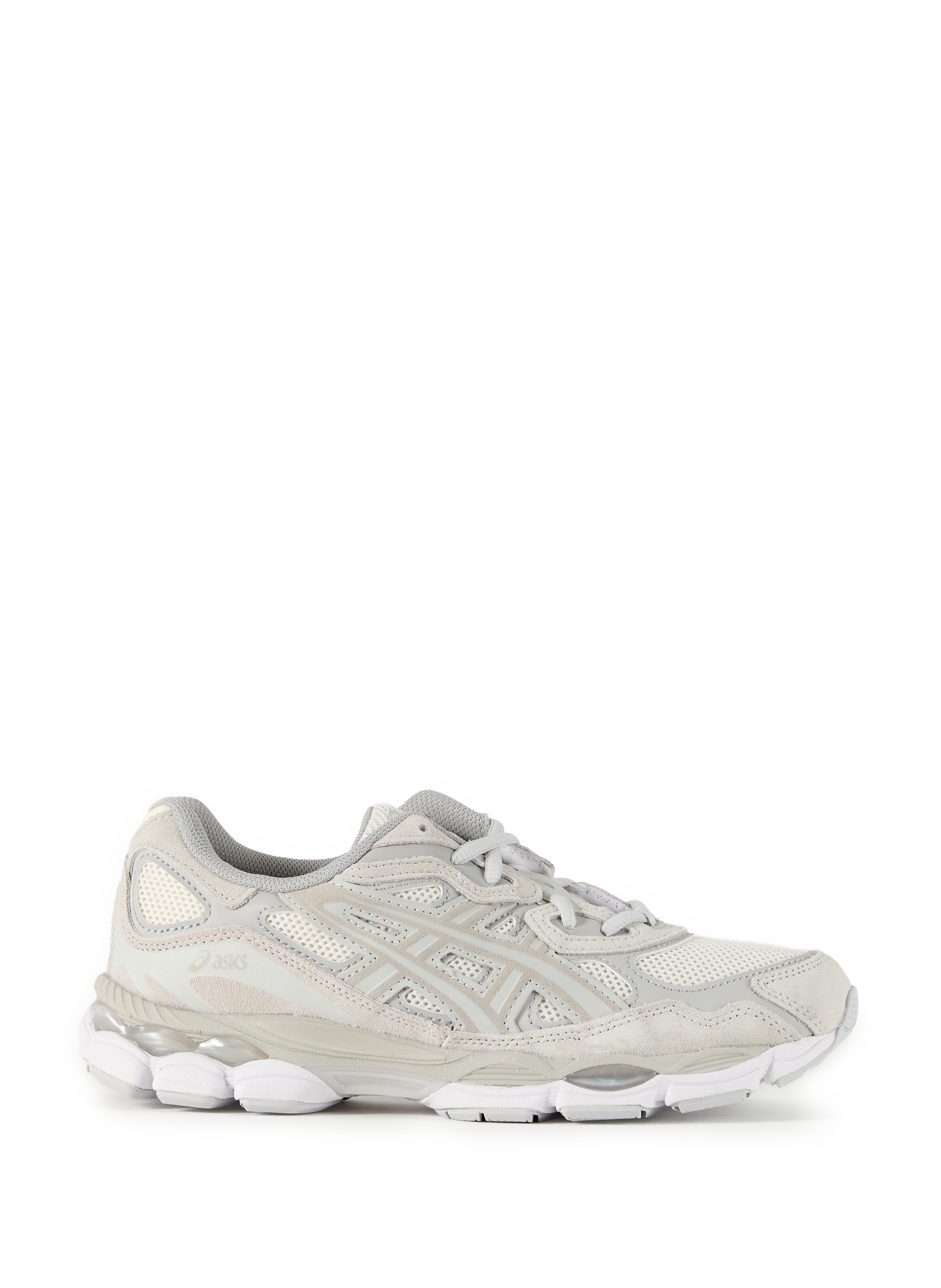 Baskets crantées en cuir mélangé ASICS Beige